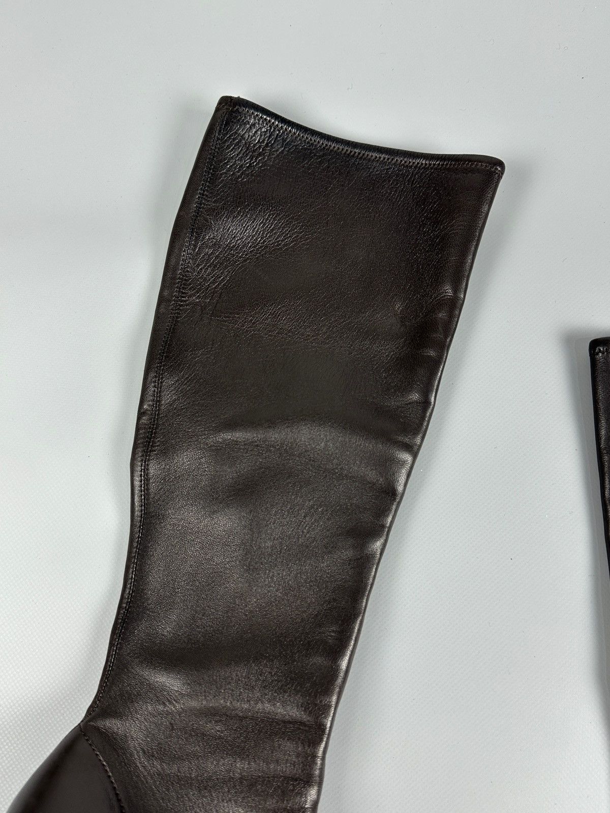 Prada Vintage Prada Soft Brown Leather Nappa Stretch Heels Boots Size US 6 / IT 36 - 13 Thumbnail