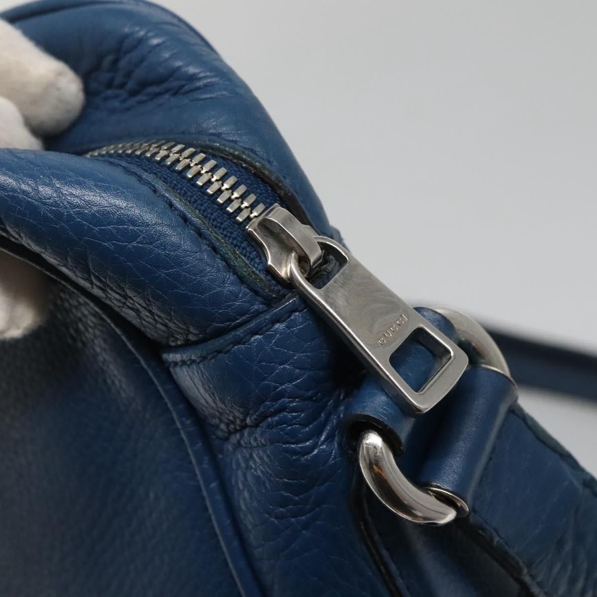 Gucci GUCCI Shoulder Bag Leather Blue Silver Size ONE SIZE - 14 Thumbnail
