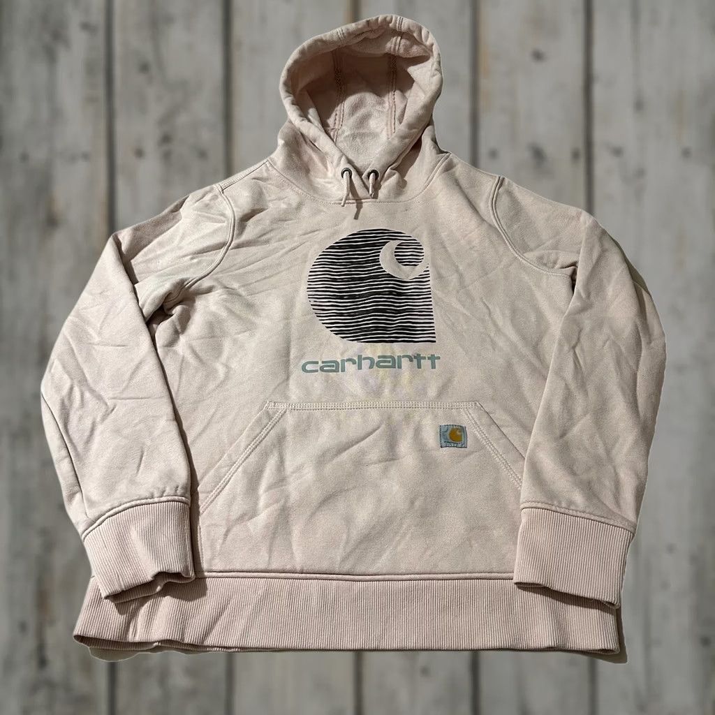Carhartt Carhartt Hoodie Women’s Rain Defender Light Pink Size M Pullover Activewear Ladies Medium Pink Size M / US 6-8 / IT 42-44 - 1 Thumbnail