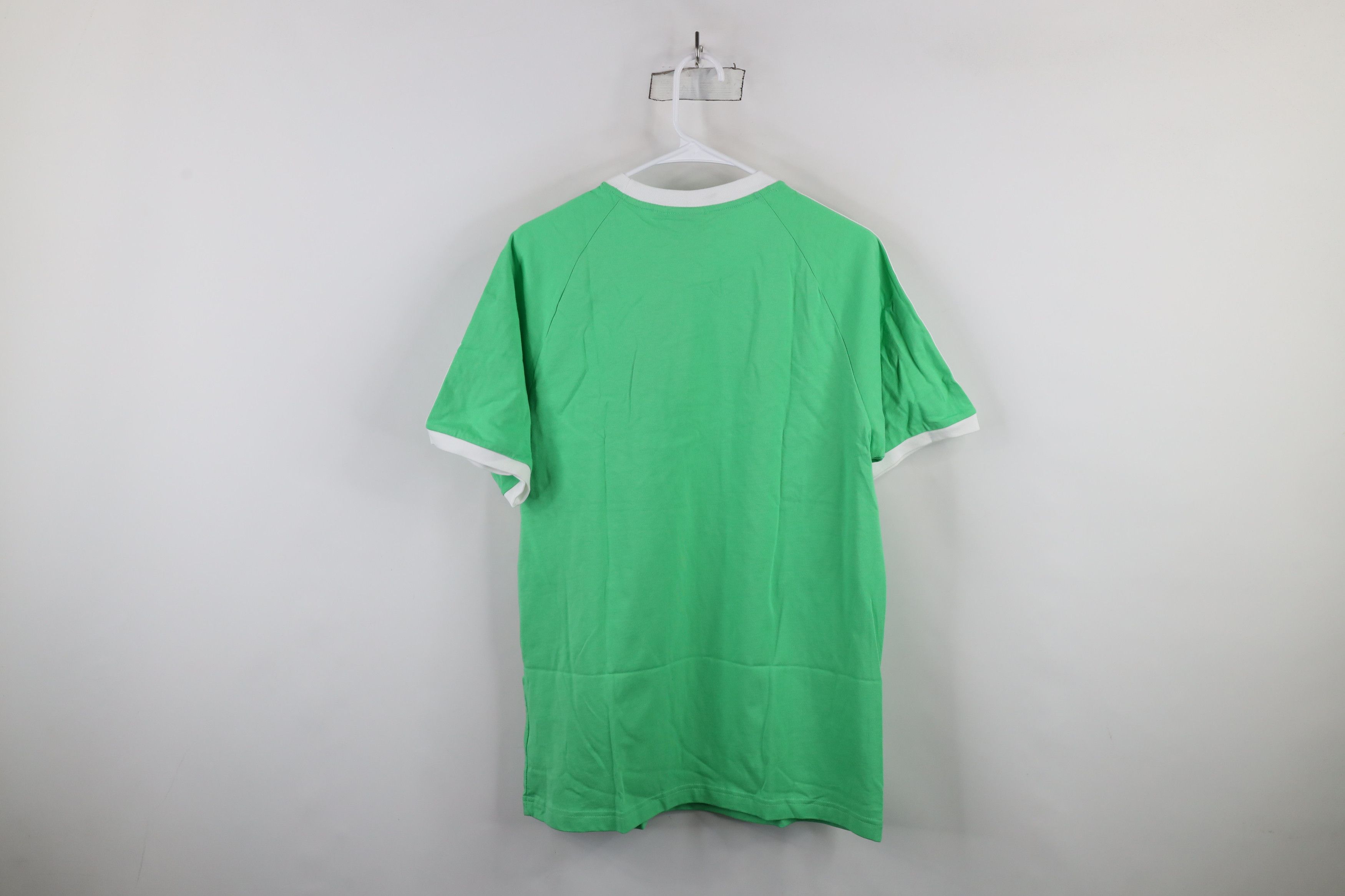 Adidas New Adidas Trefoil Striped Short Sleeve Ringer T-Shirt Green Size US M / EU 48-50 / 2 - 9 Thumbnail