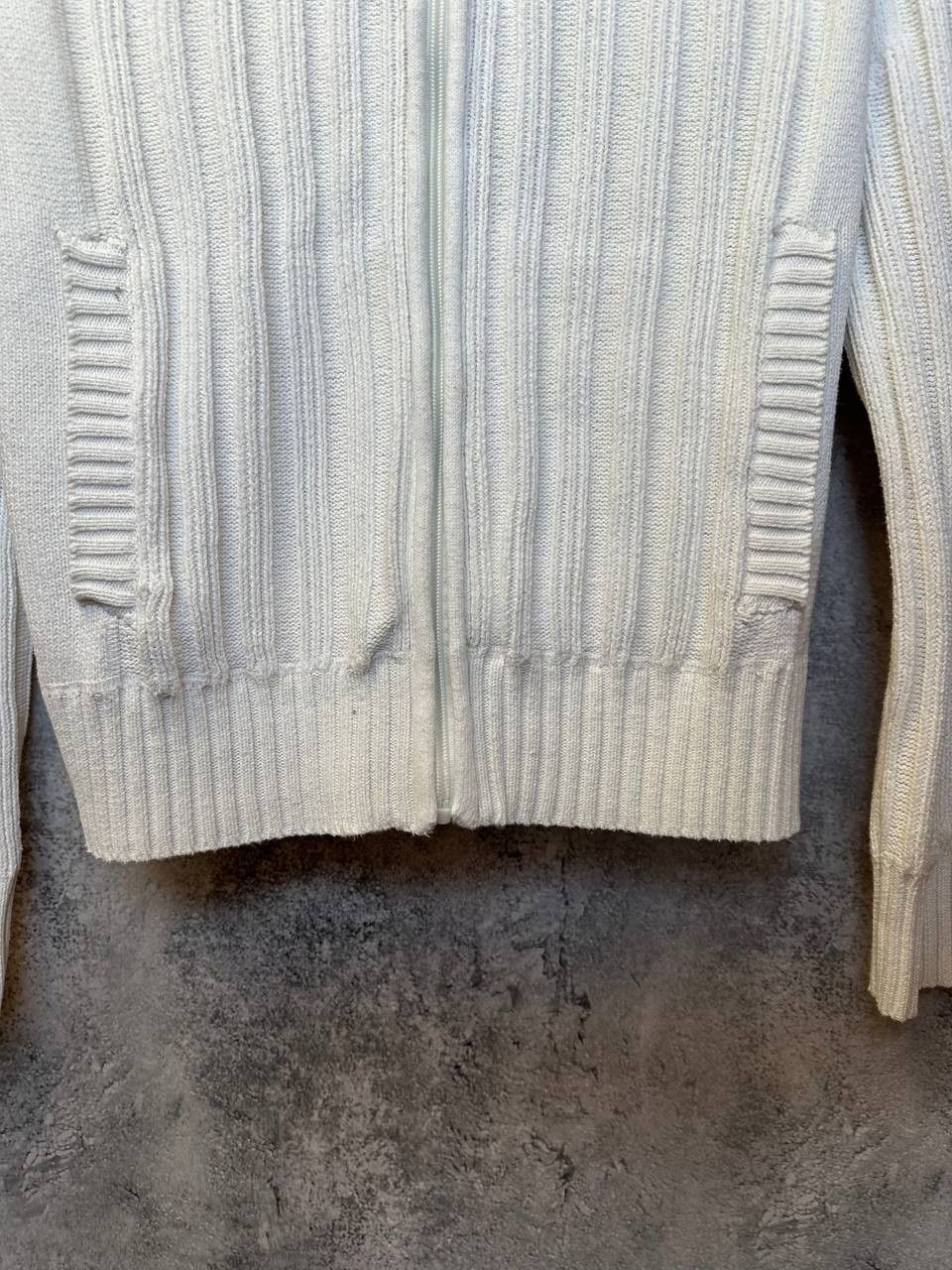 Schott × Vintage Schott Full Zip Ribbed Sweater with Patch Logo Vintage NYC Size US M / EU 48-50 / 2 - 8 Thumbnail