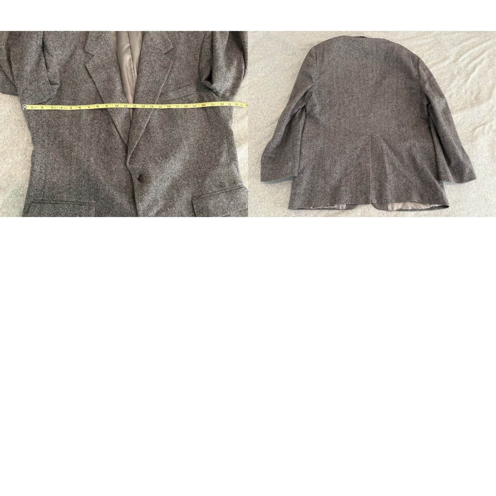 Orvis Orvis Blazer Jacket Herringbone Wool 2 Button Mens 46 Gray Jacket Blazer Wool Mens 46 Size 46R - 8 Thumbnail
