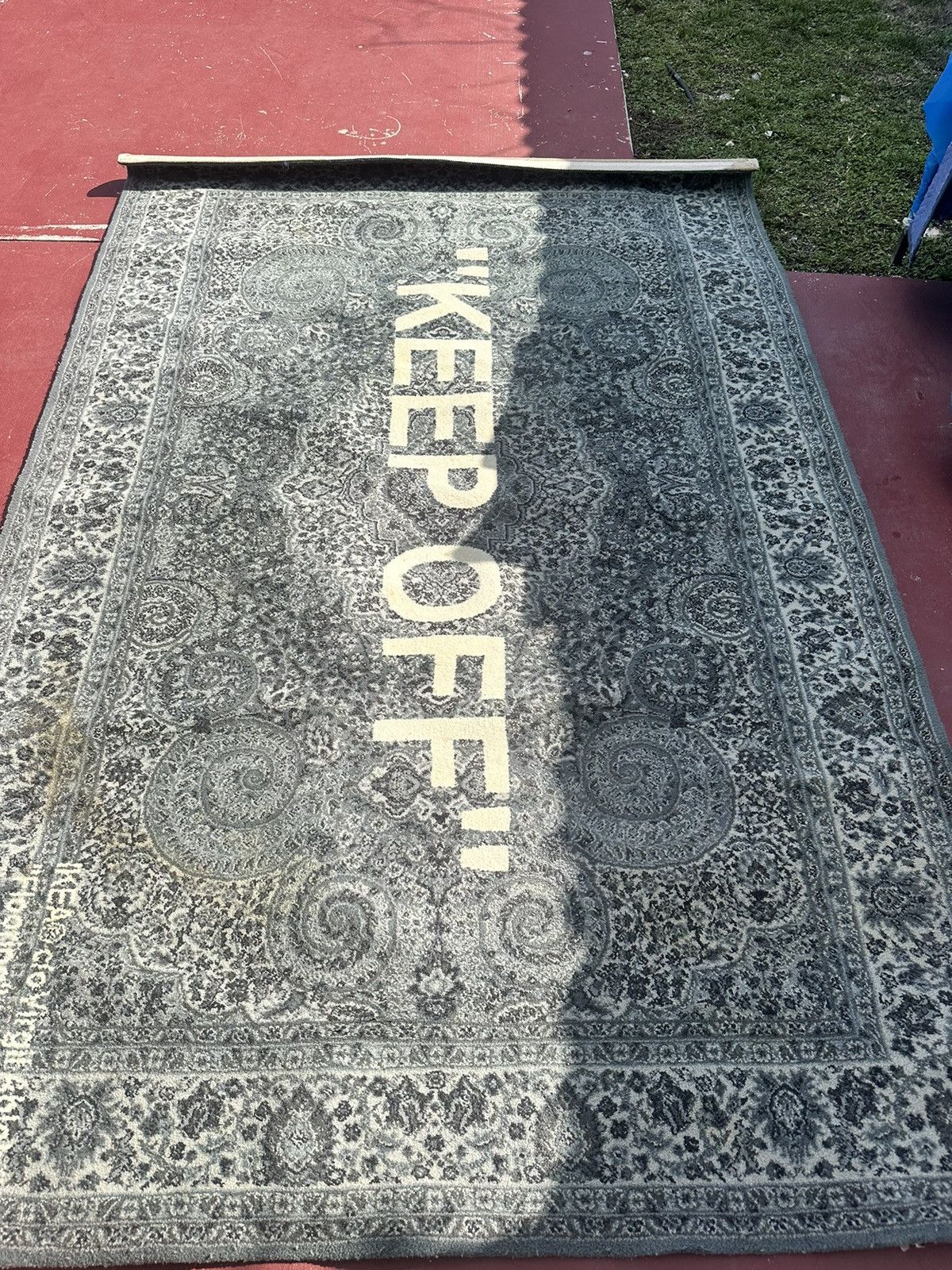 image of Ikea Keep Off Rug200X300 Grey/white Off White, Men's