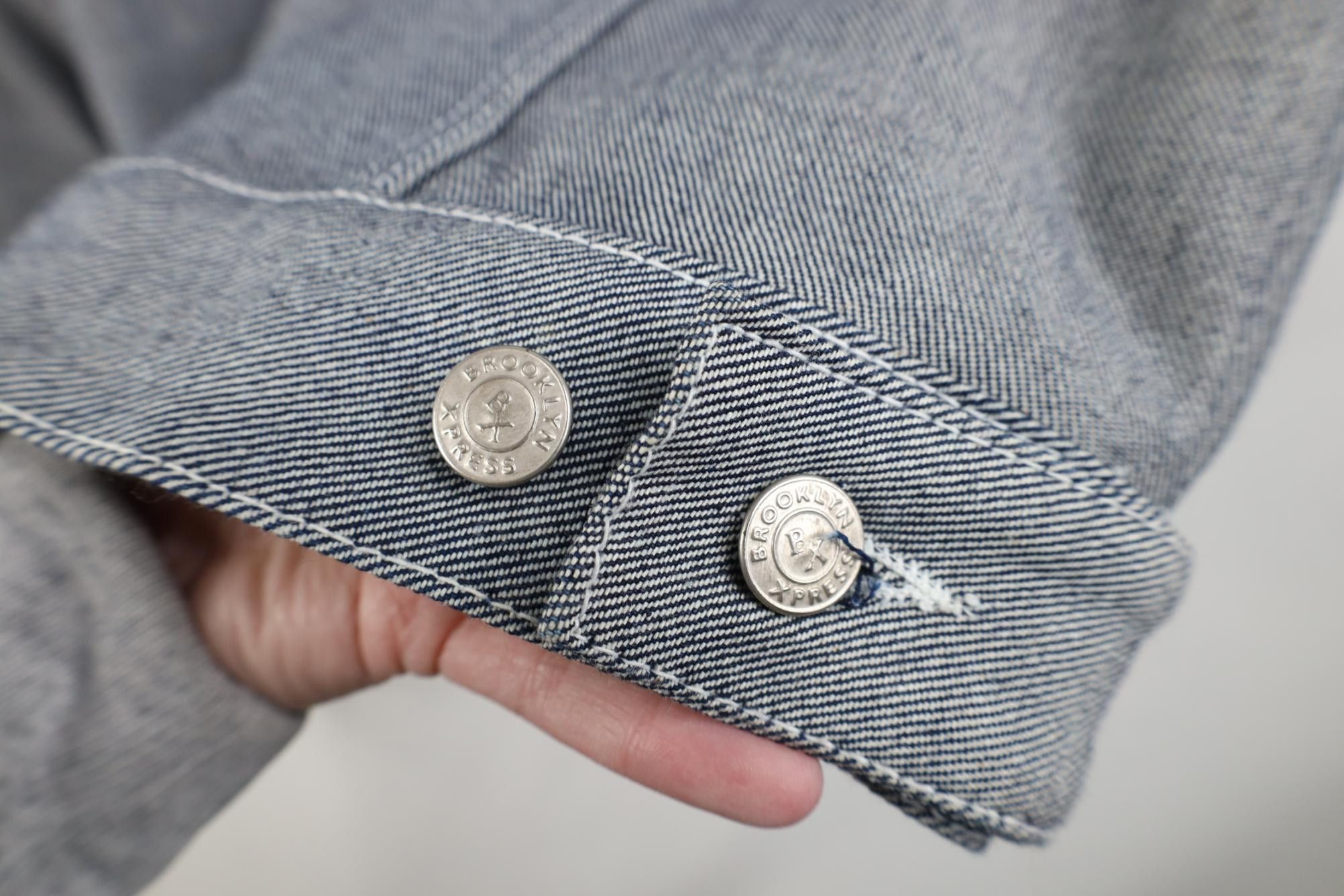 Vintage Deadstock Vintage 90s Y2K Streetwear Denim Trucker Jacket Size US L / EU 52-54 / 3 - 16 Thumbnail