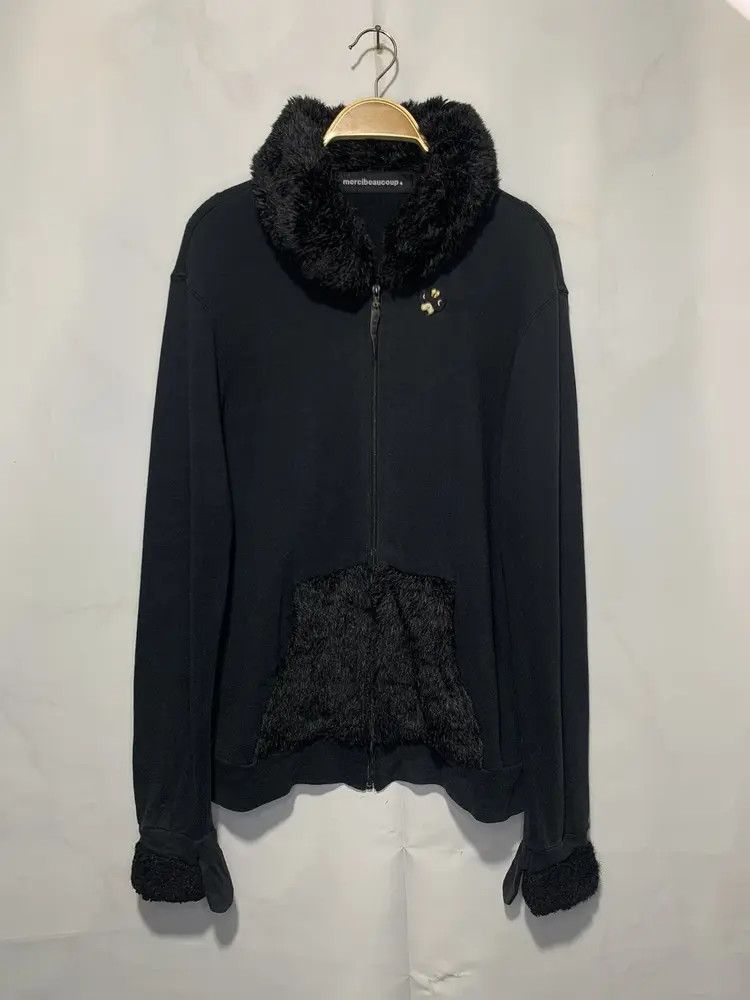 Issey Miyake Mercibeaucoup issey miyake faux fur trim zip sweatshirt Size US M / EU 48-50 / 2 - 5 Thumbnail