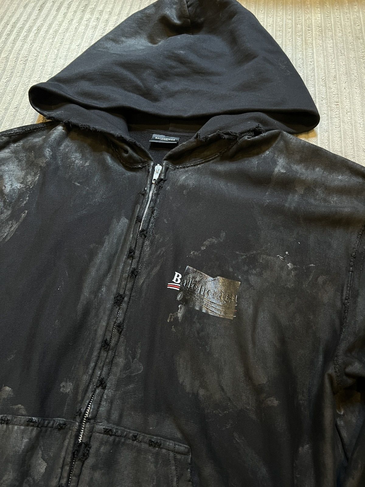 Balenciaga Balenciaga Mud Gaffer Zip Hoodie Size US S / EU 44-46 / 1 - 3 Thumbnail