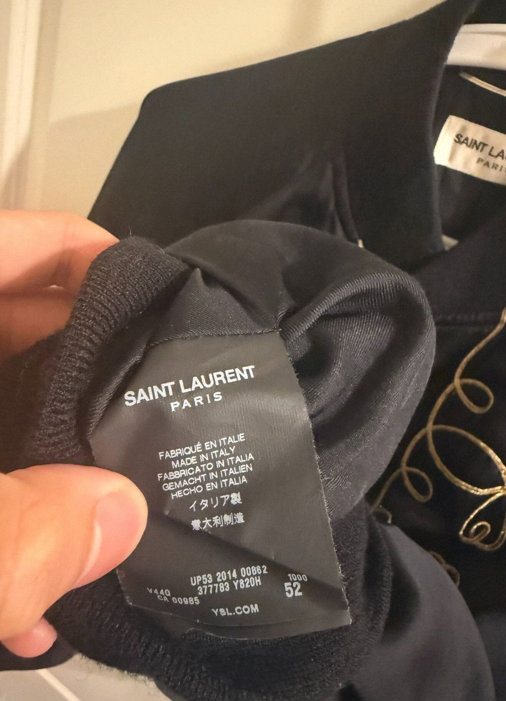 Yves Saint Laurent Saint Laurent SLP 15SS Silk Bomber Jacket. Size US L / EU 52-54 / 3 - 5 Thumbnail