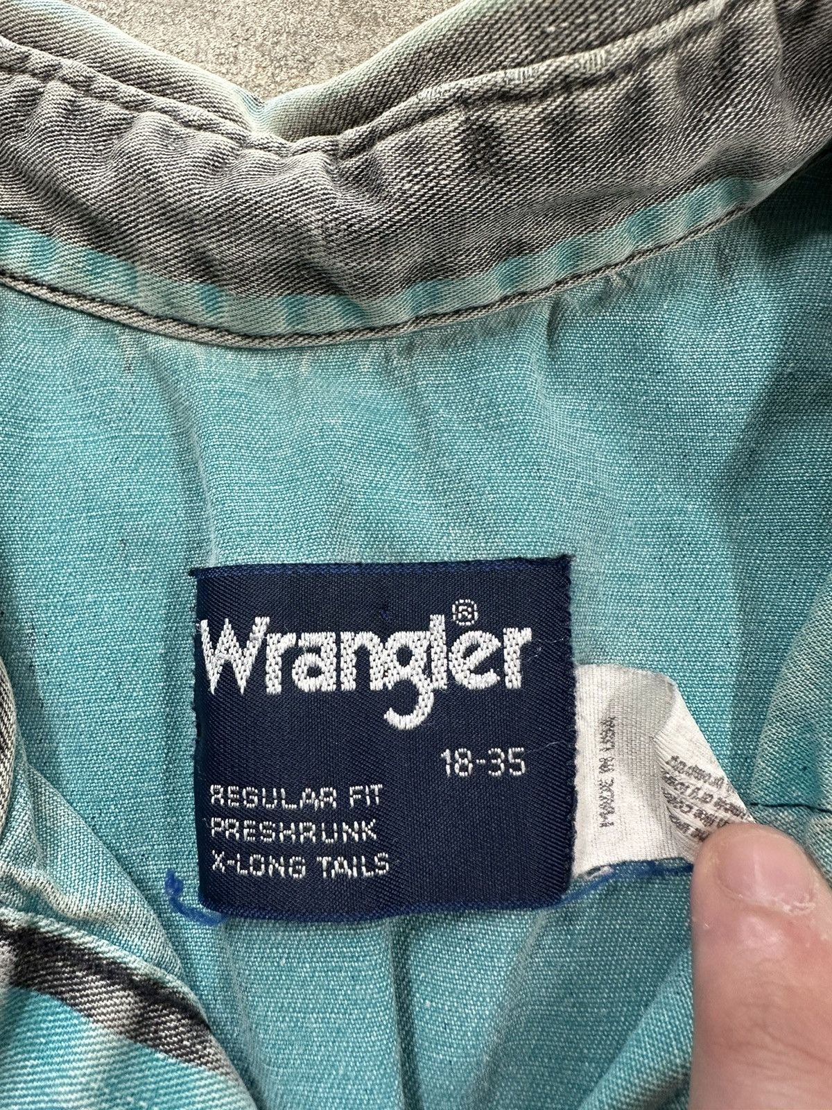 Wrangler Vintage 90s Wrangler Western Brushpopper Button Up Shirt Size US XL / EU 56 / 4 - 12 Thumbnail