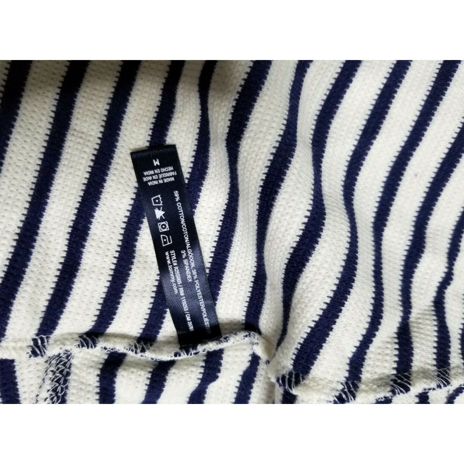 Tommy Hilfiger Tommy Hilfiger Cardigan Adult M Blue White Striped Open Front Womens Size M / US 6-8 / IT 42-44 - 2 Thumbnail