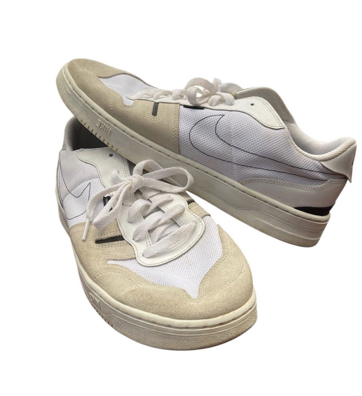 Nike Title: Nike N.354 Squash Type LX White Beige Sneakers Sz.12 Size US 12 / EU 45 - 8 Thumbnail