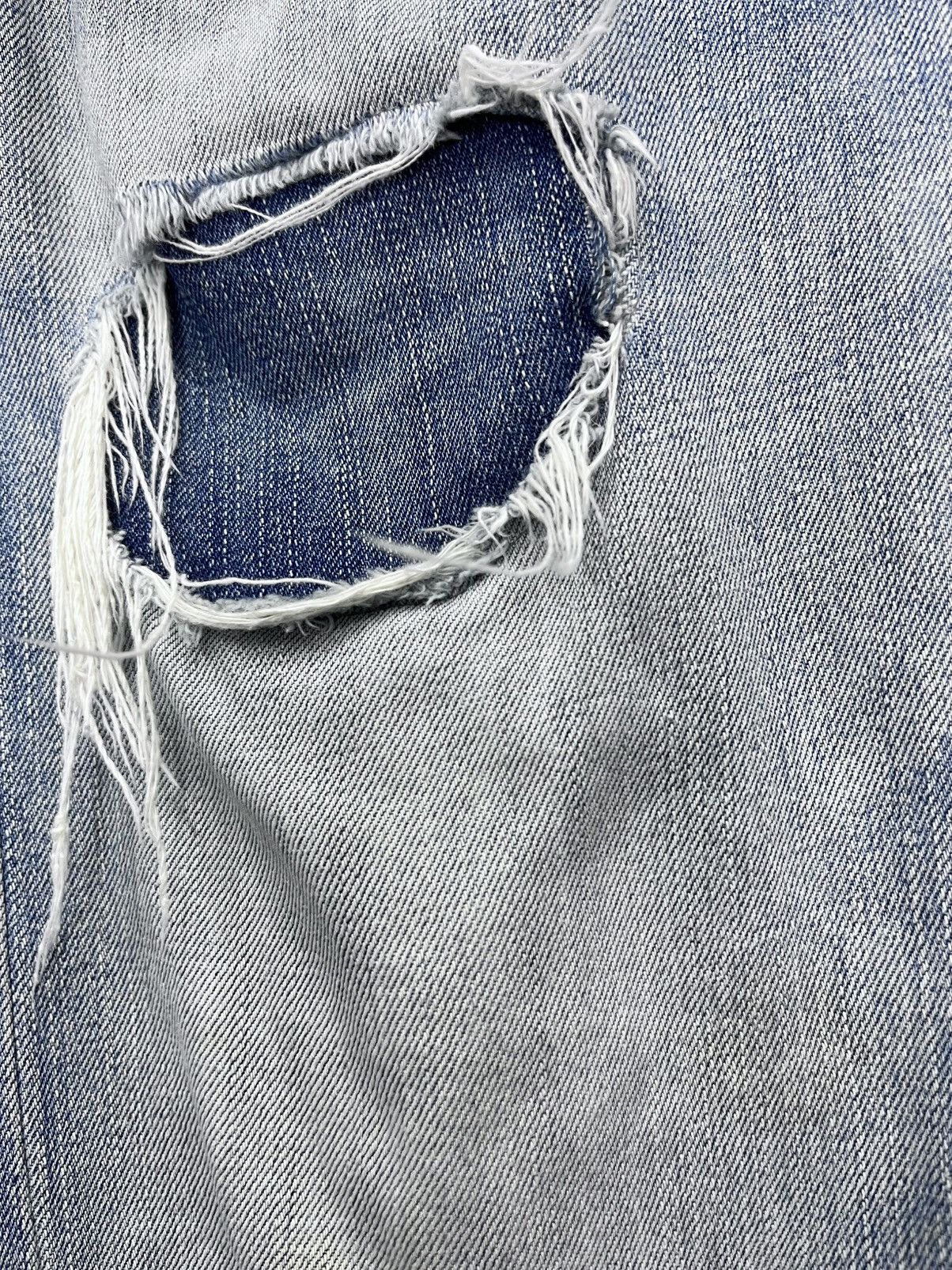 Takeo Kikuchi Vintage TAKEO KIKUCHI Grunge Patch Ripped Slim Fit LGB Style Size US 31 - 8 Thumbnail
