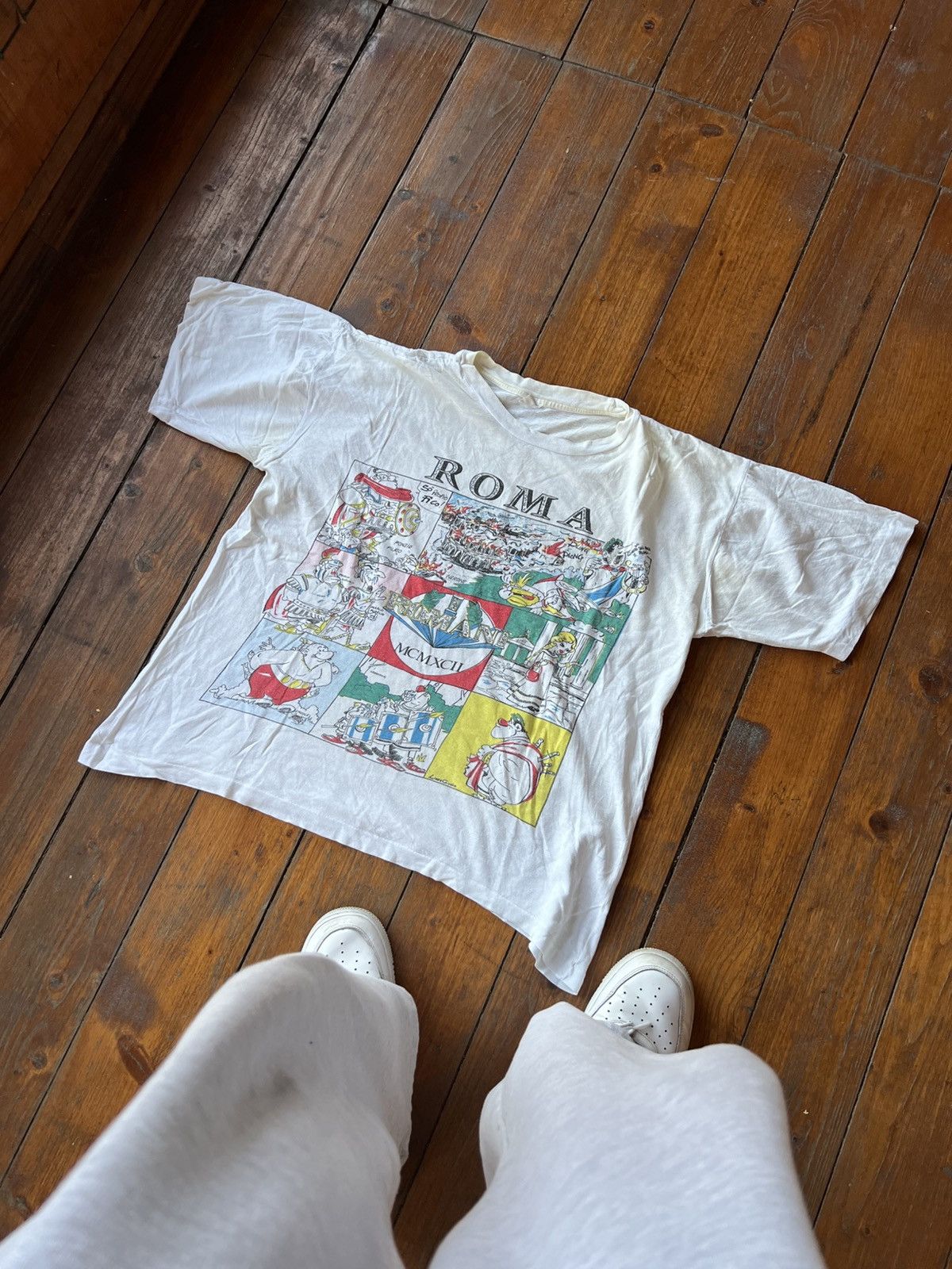 Vintage VINTAGE SINGLE STITCH ROMA ITALIAN T SHIRT MASTER GRAPHIC Size US L / EU 52-54 / 3 - 1 Thumbnail