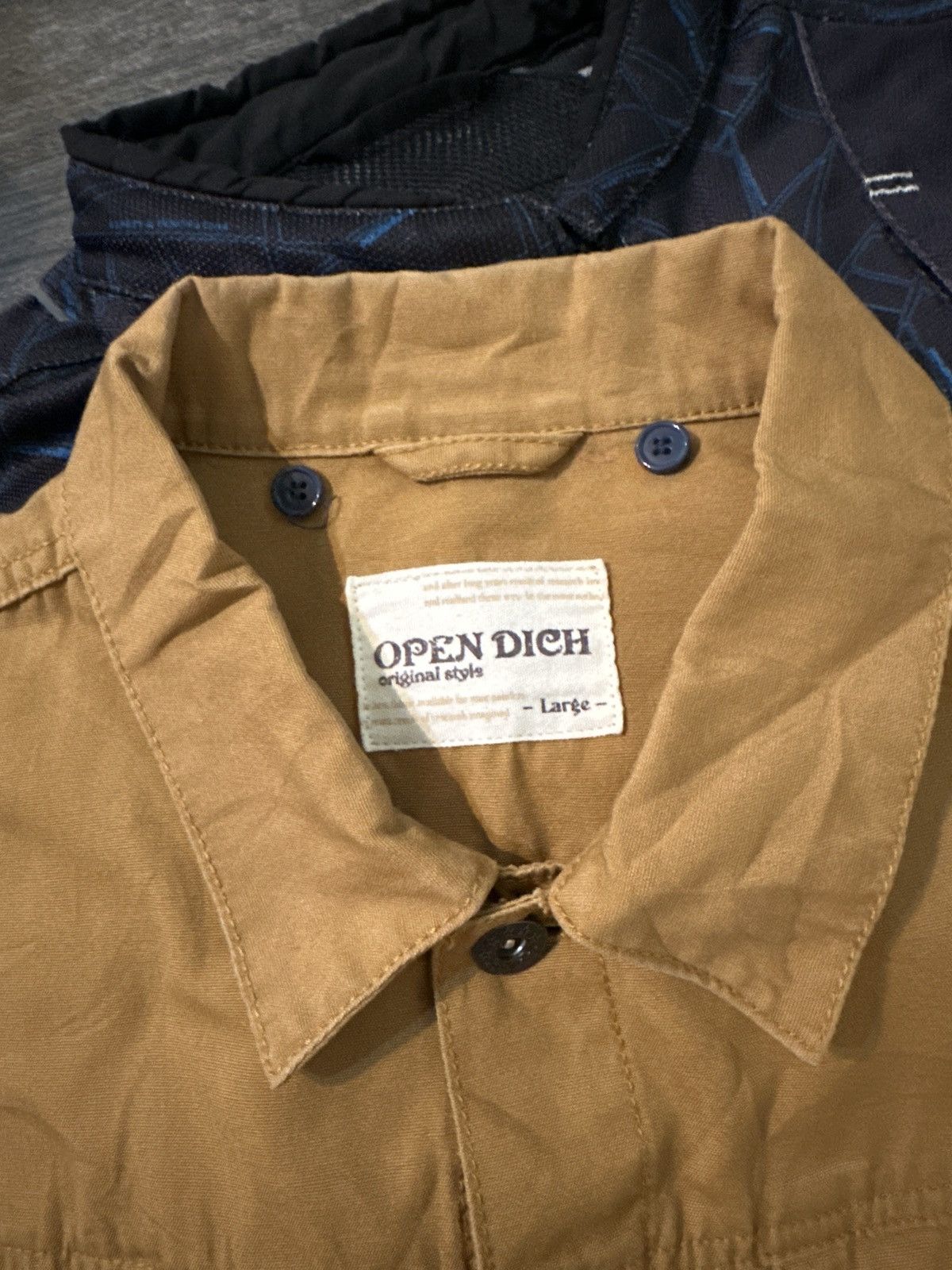 Japanese Brand OPEN DICH workwear & Denim jacket Size US L / EU 52-54 / 3 - 9 Thumbnail