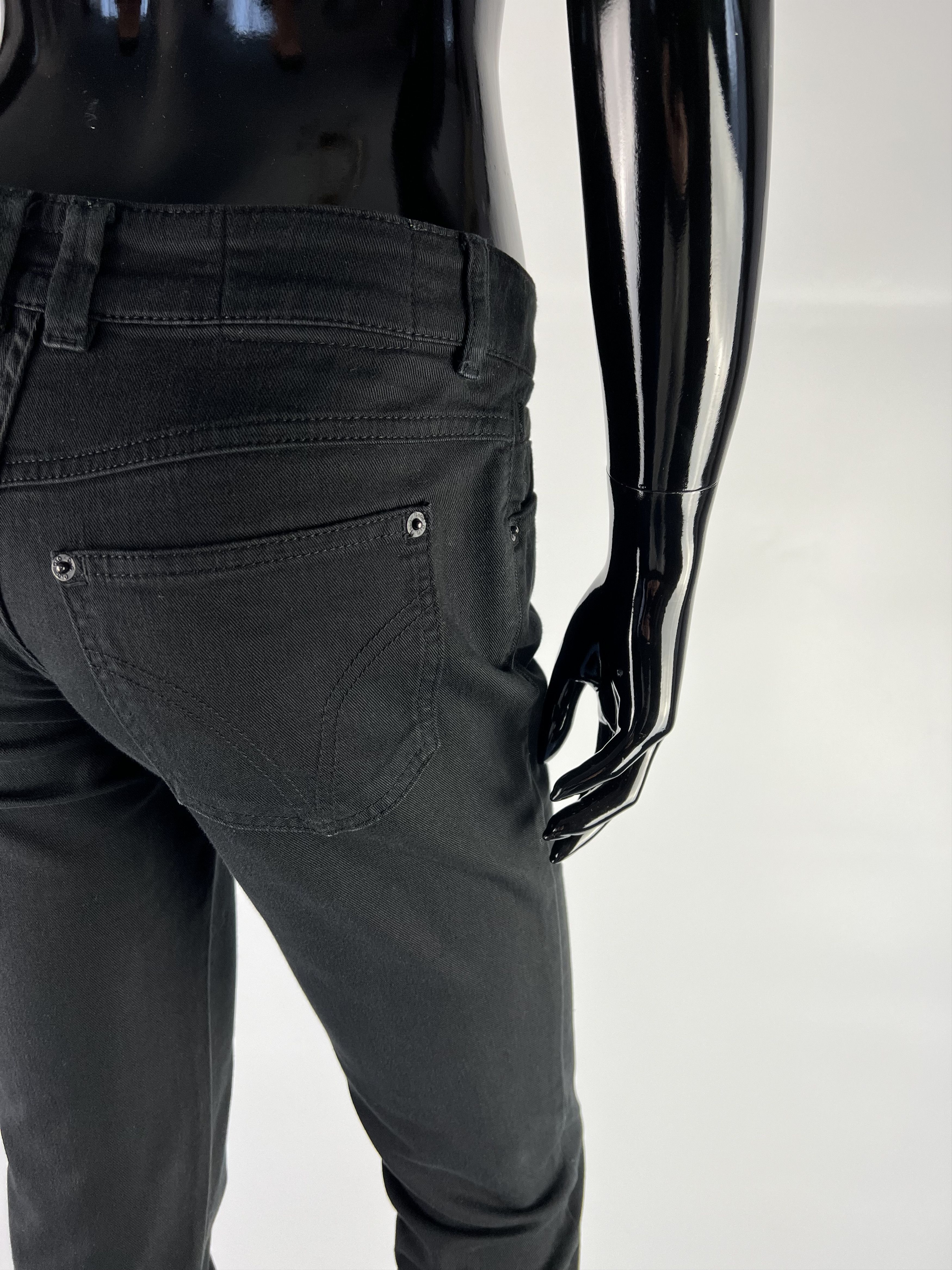 Dolce & Gabbana Dolce Gabbana Black Low Rise Skinny Jeans Size 26 Size 26" / US 2 / IT 38 - 4 Thumbnail