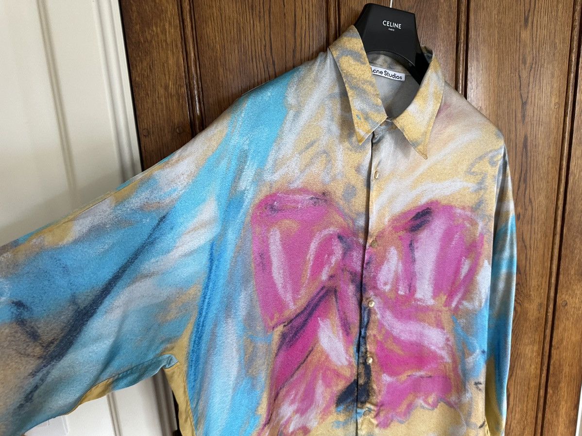 Acne Studios Rare Acne Studios Karen Kilimnik pink bow shirt oversized Size US L / EU 52-54 / 3 - 10 Thumbnail
