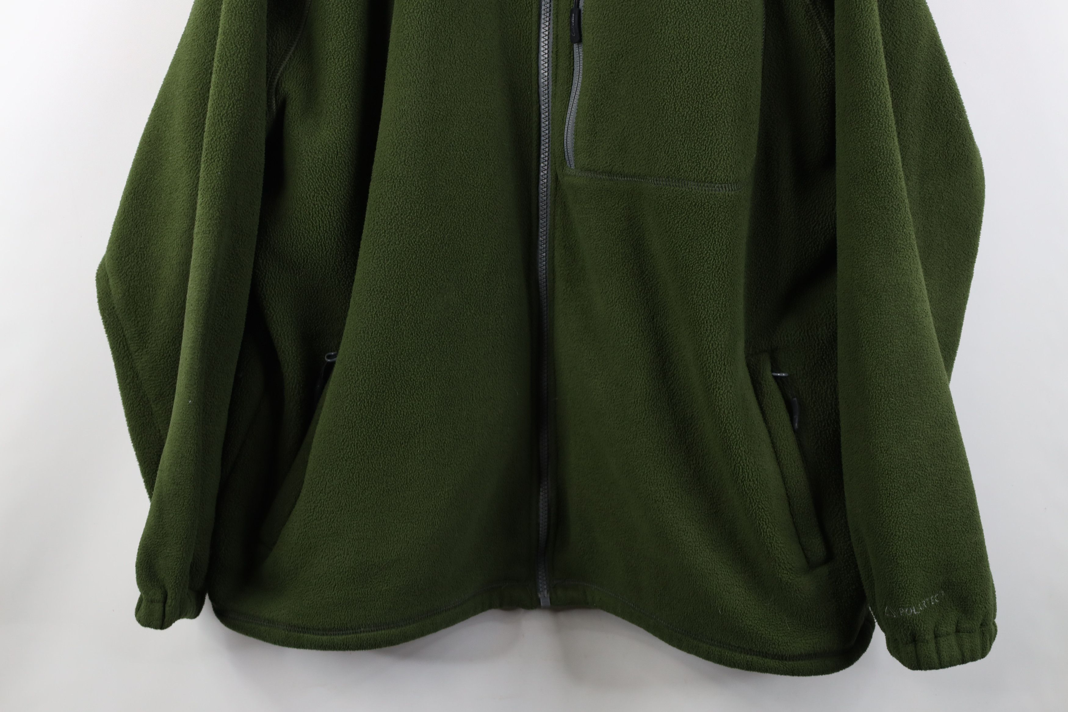 Cabelas Vintage Cabelas Polartec Fleece Full Zip Jacket Green Size US XXL / EU 58 / 5 - 3 Thumbnail