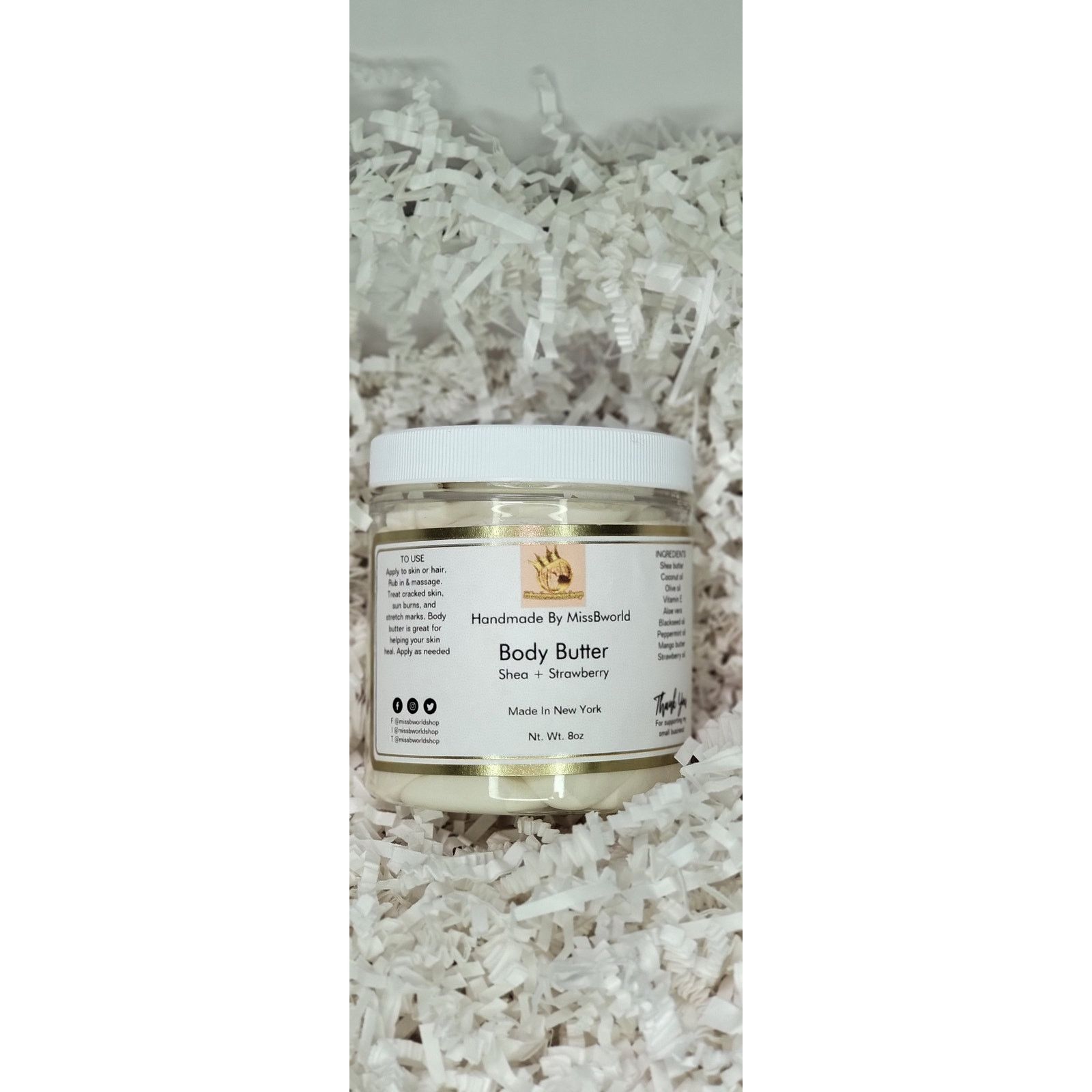 Other Shea Strawberry Body Butter Handmade Natural Moisturizer 8oz Size ONE SIZE - 5 Thumbnail