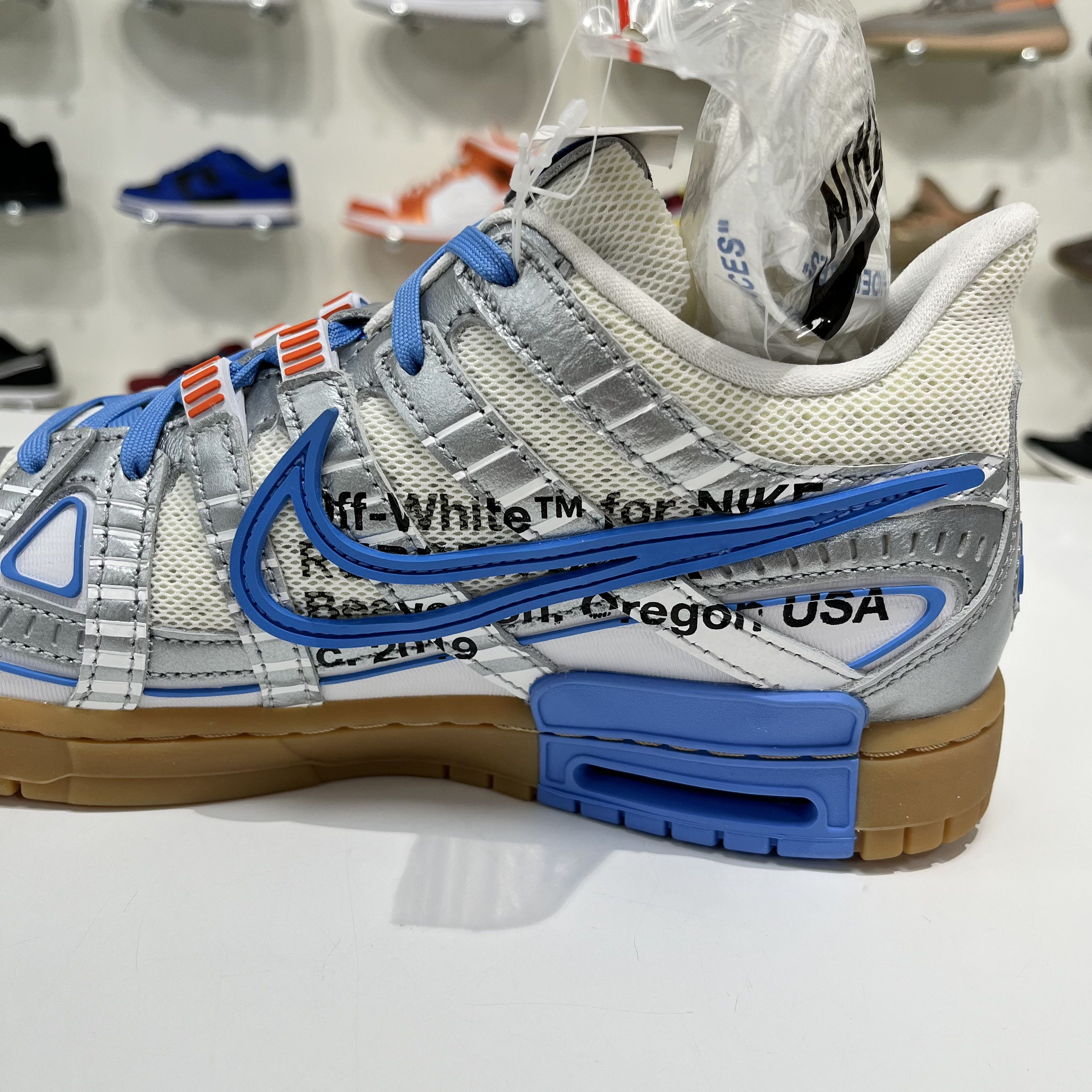 Nike × Off-White NIKE DUNK RUBBER LOW X OFF-WHITE UNIVERSITY BLUE Size US 9.5 / EU 42-43 - 13 Thumbnail