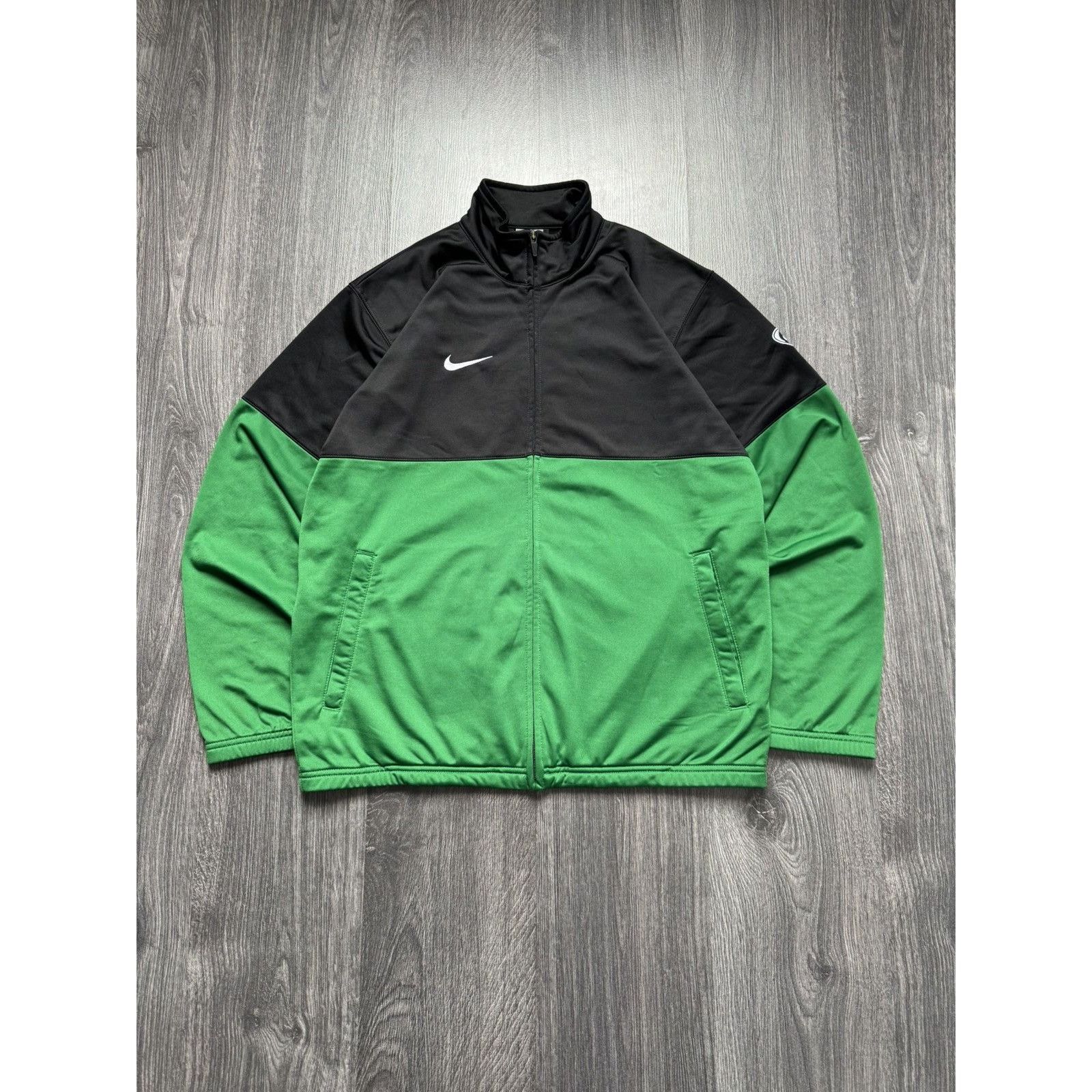 Nike × Vintage Vintage Nike Zip Up Swoosh Baggy Fit Size US M / EU 48-50 / 2 - 1 Thumbnail