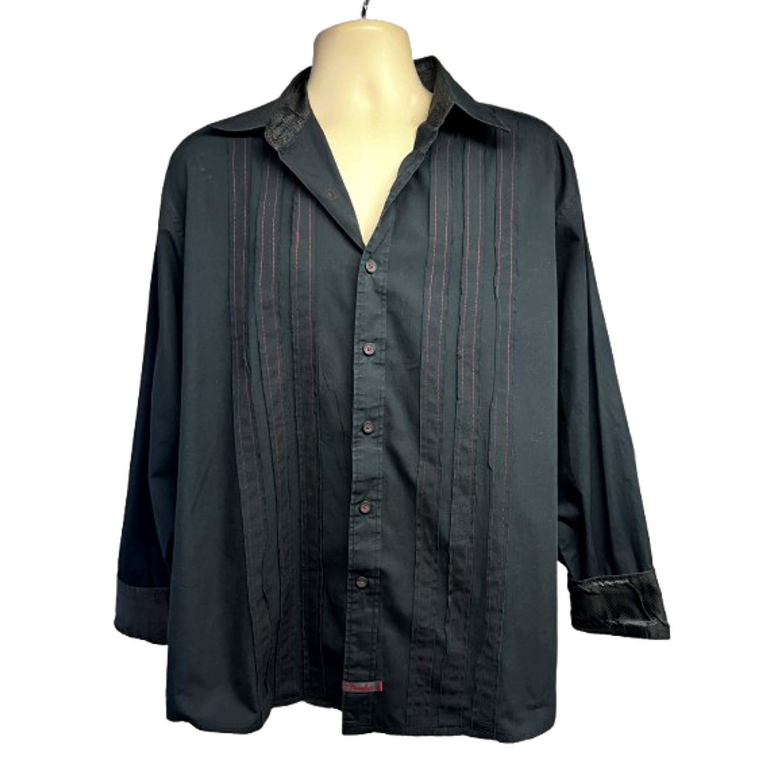 Fender Fender Black Button Up Shirt Mens XL Embroidered Guitar New Size US XL / EU 56 / 4 - 2 Thumbnail