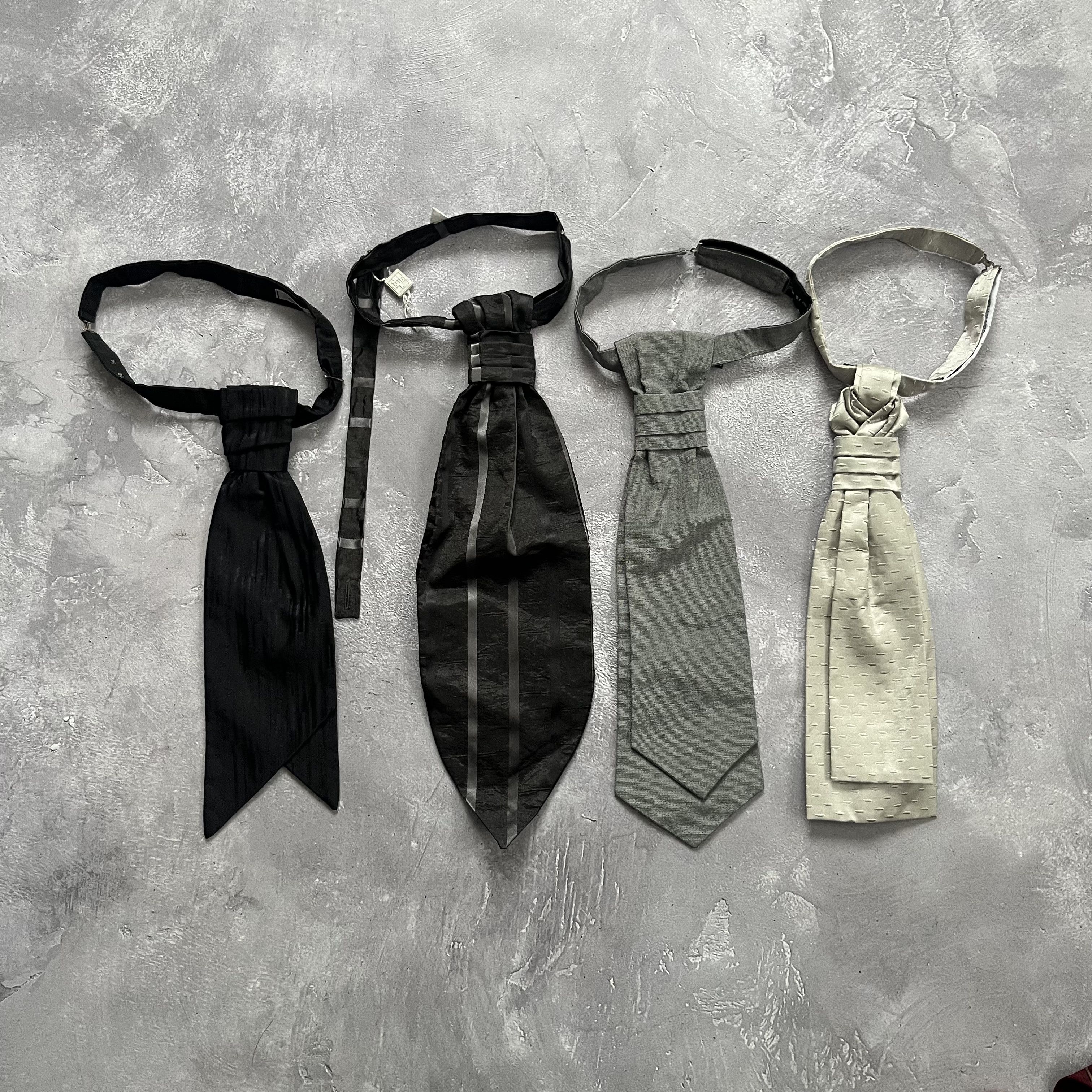 Pal Zileri Pal Zileri Ascot Tie Lot 4 Cravat Wedding CERIMONIA Necktie Size ONE SIZE - 1 Thumbnail