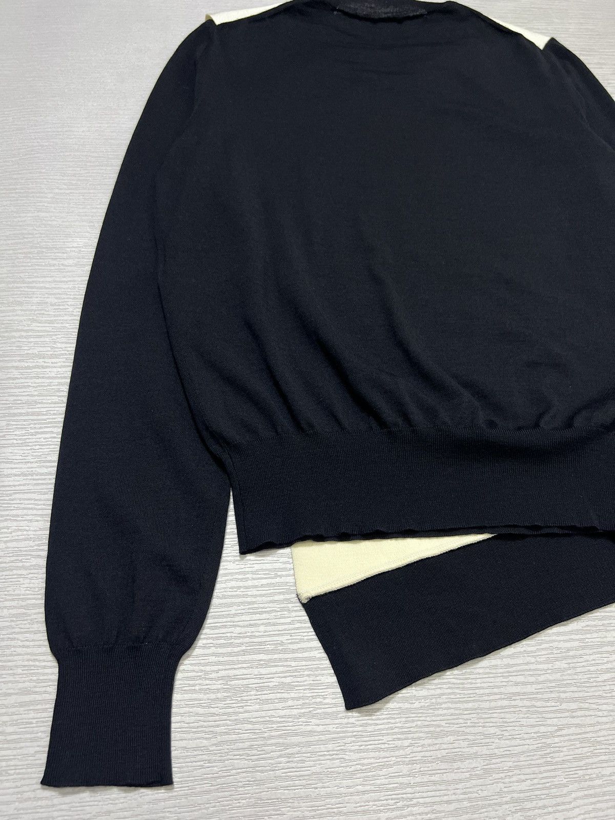 Celine Celine - Phoebe Philo - Colorblock Knit Layered Sweater Size S / US 4 / IT 40 - 11 Thumbnail