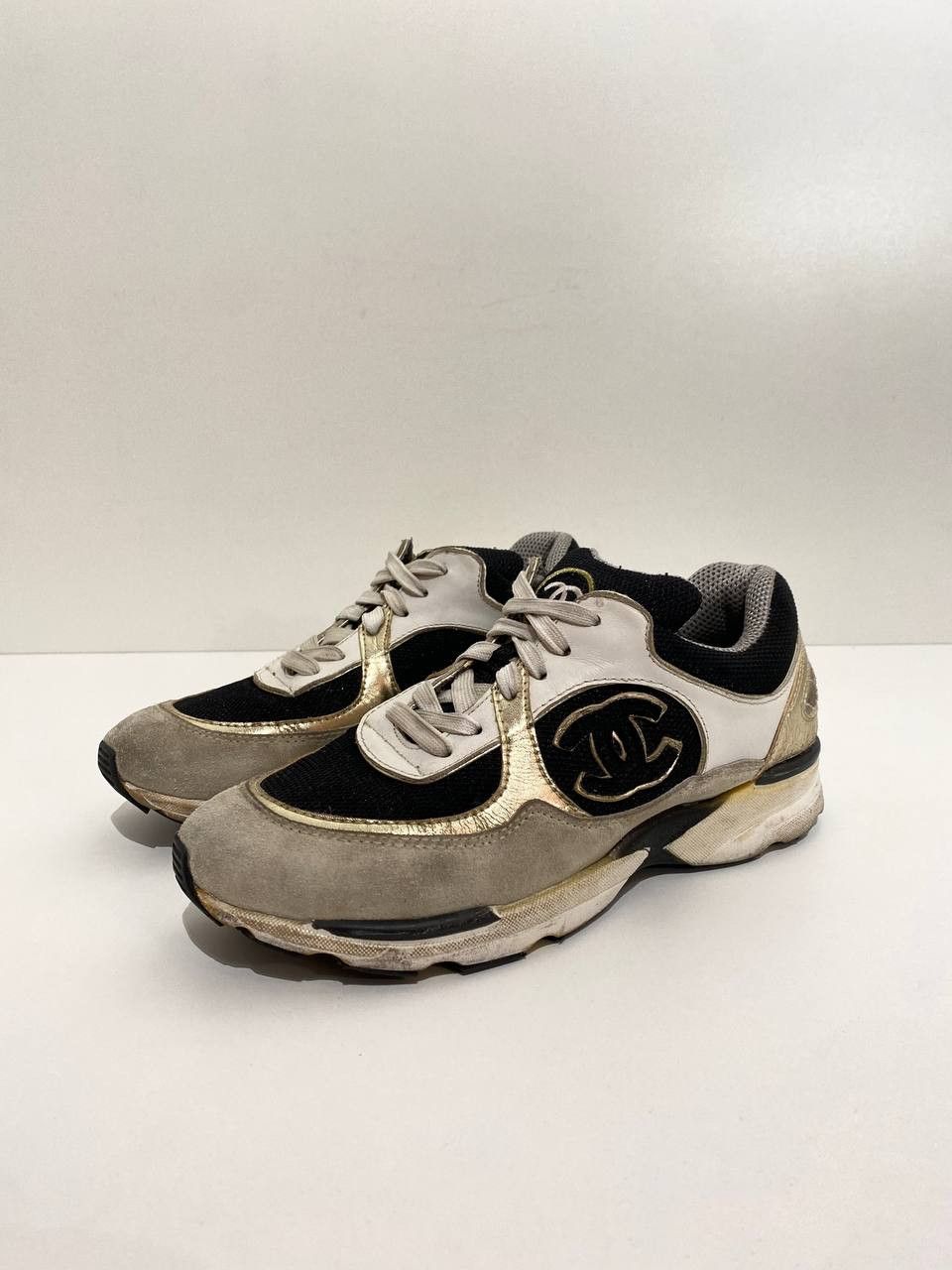 Chanel Cc Logo Runner Trainers Low Sneakers Vintage Shoes, Women's (Size 8)