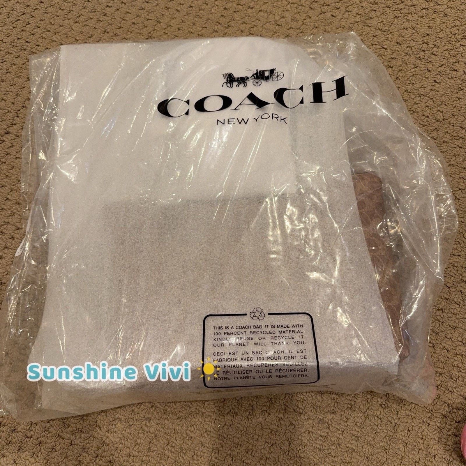Coach NWT COACH Fiona Zip Tote Bag Signature CBT18 Gold/Tan/Brown Size ONE SIZE - 10 Thumbnail