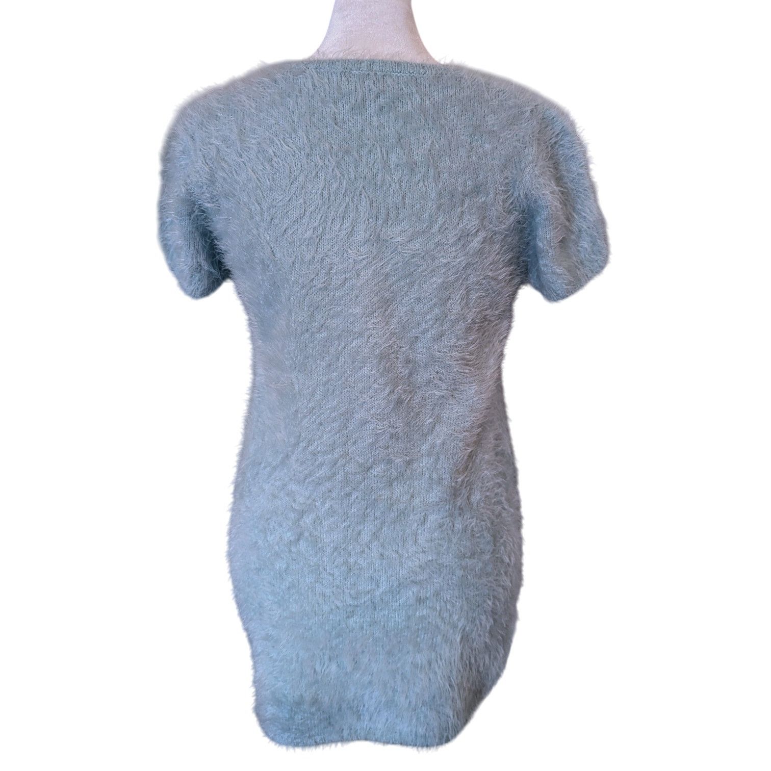 Other TOBI Blue Fuzzy Mohair Knit Sweater Small Size S / US 4 / IT 40 - 3 Thumbnail