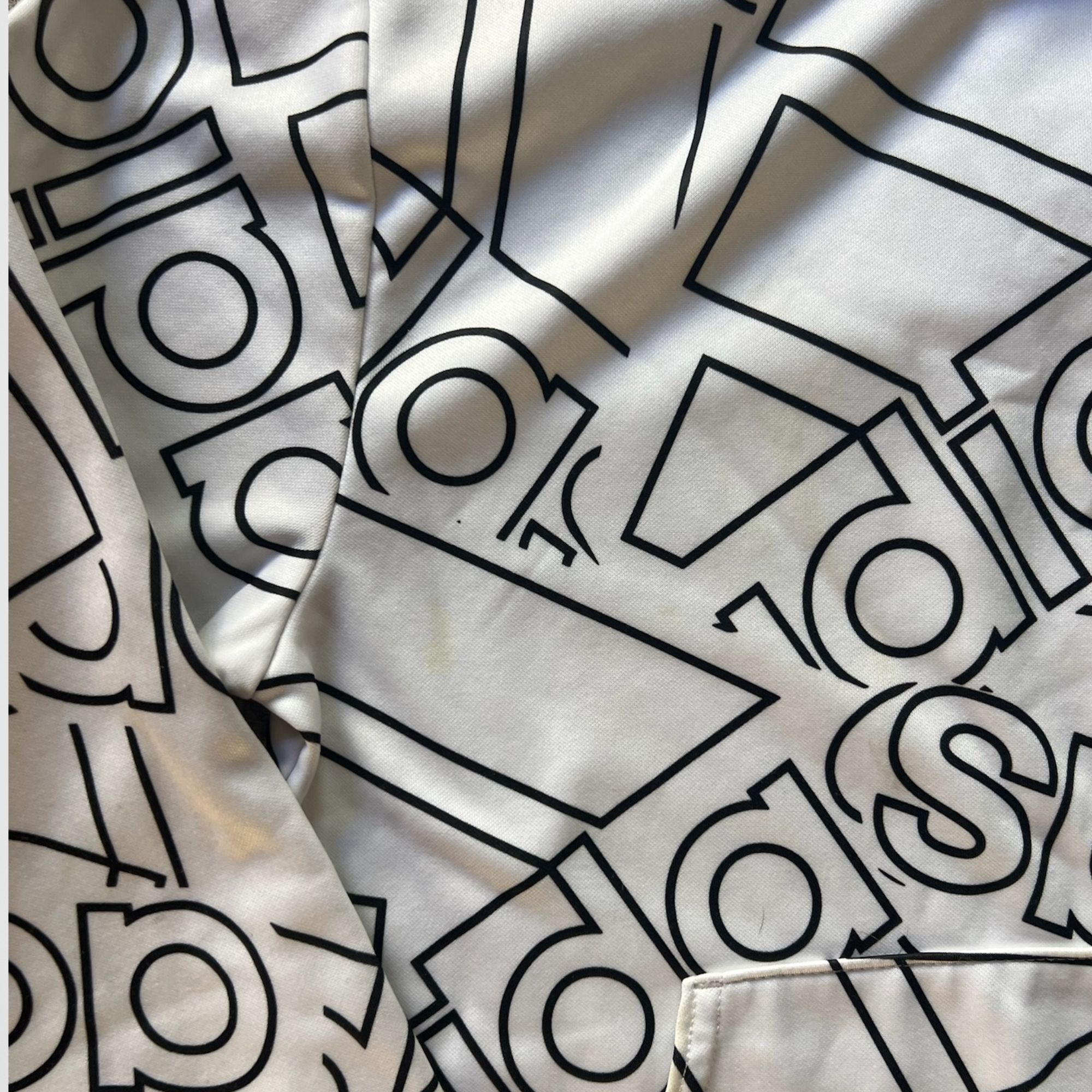 Adidas Adidas Boys Pullover Hoodie M (10/12) Black & White Graphic Size US M / EU 48-50 / 2 - 4 Thumbnail