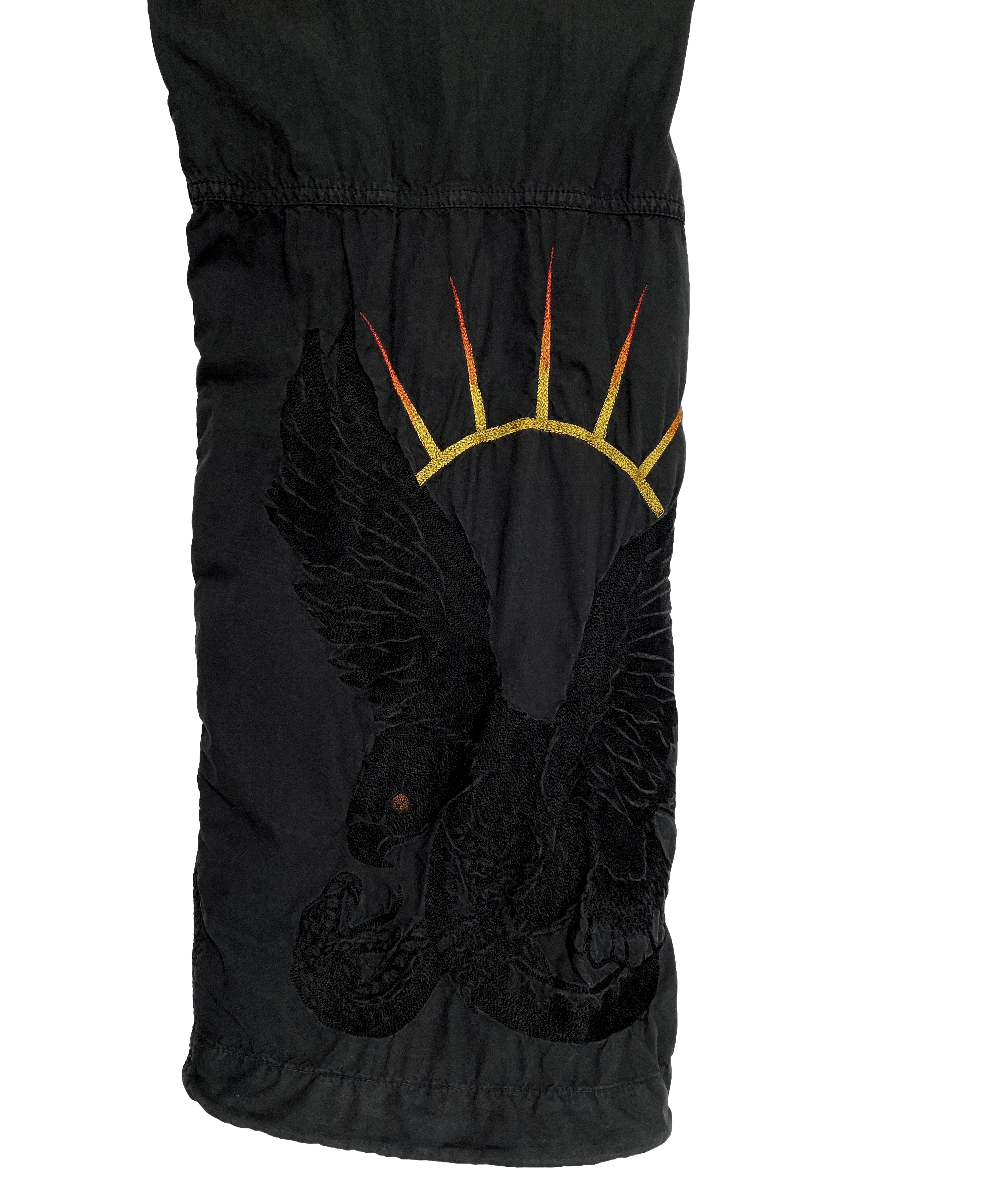 Maharishi MAHARISHI BLACK EMBROIDERED CARGO PANTS Size US 30 / EU 46 - 10 Thumbnail