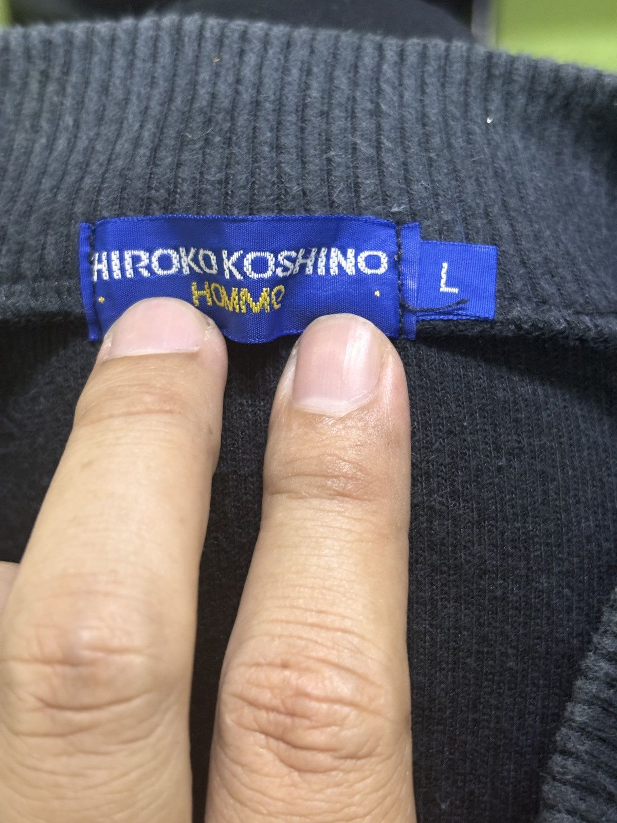 Hiroko Koshino Homme Hiroko Koshino Homme Corduroy Sweater Size US L / EU 52-54 / 3 - 12 Thumbnail