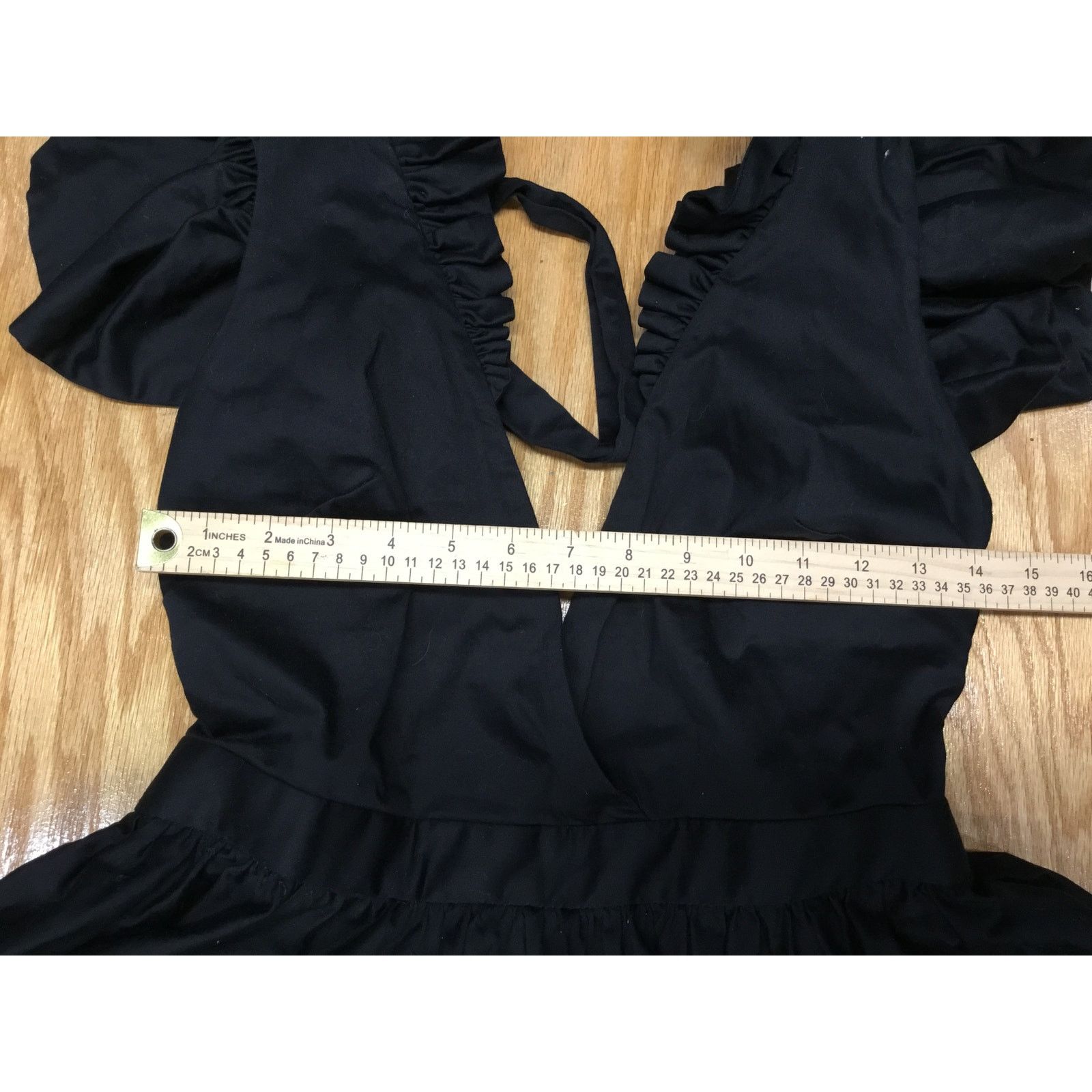 The Unbranded Brand Making The Cut Sienna's Dress Women's Medium Black Ruffle Size M / US 6-8 / IT 42-44 - 6 Thumbnail