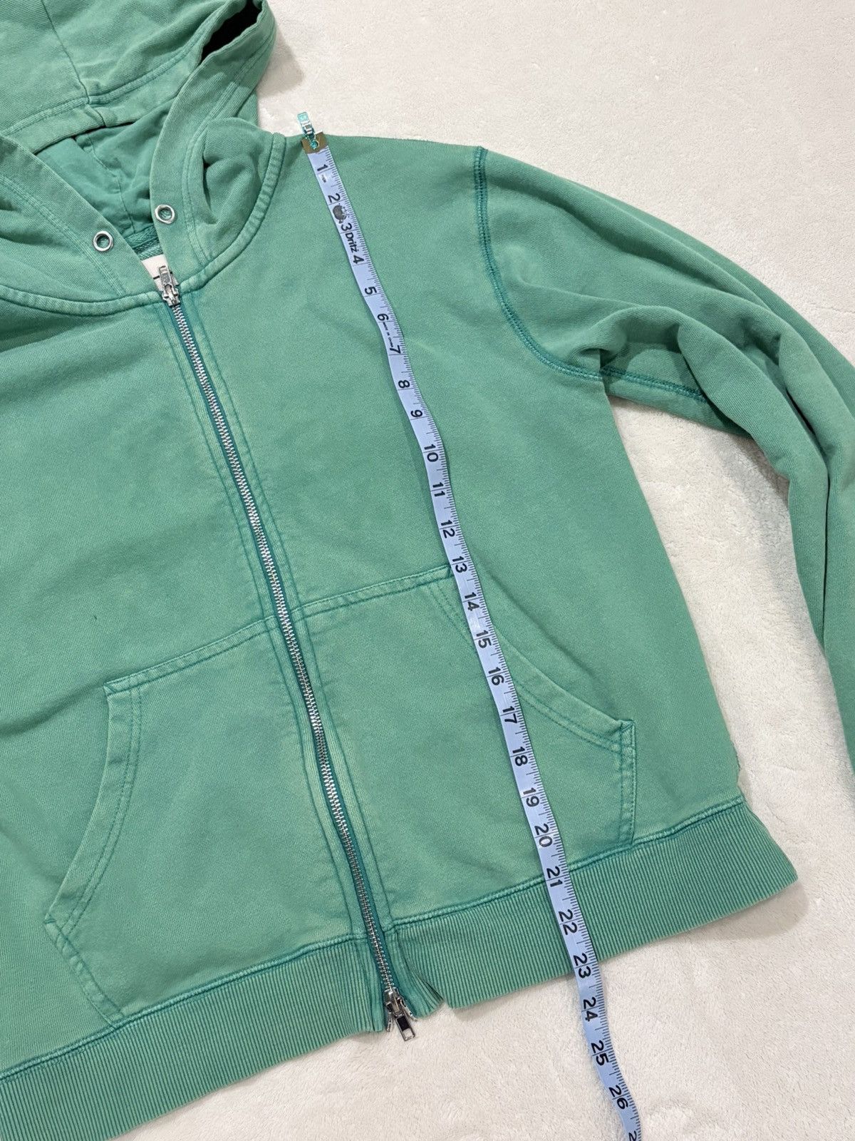 Bdg BDG green-wash double zip up cropped hoodie Size M / US 6-8 / IT 42-44 - 4 Thumbnail