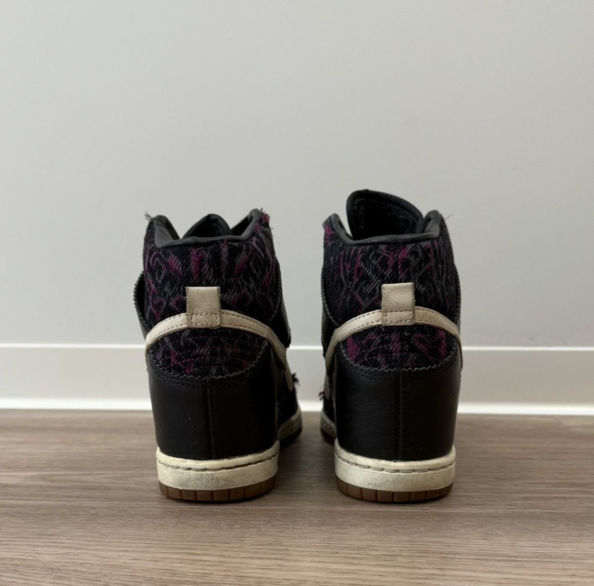Nike Nike Dunk Sky Hi Black Purple Tribal Hidden Wedge Sneakers Size US 8.5 / IT 38.5 - 7 Thumbnail