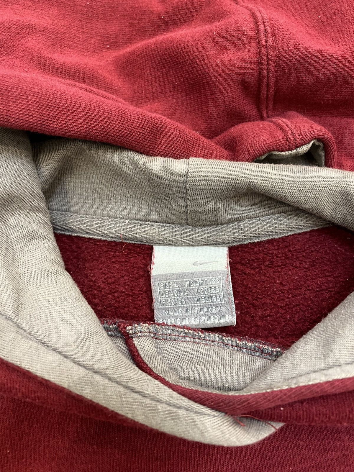 Nike 90s Vintage Nike Baggy Hoodie Oversize Swoosh Y2K Size US L / EU 52-54 / 3 - 7 Thumbnail