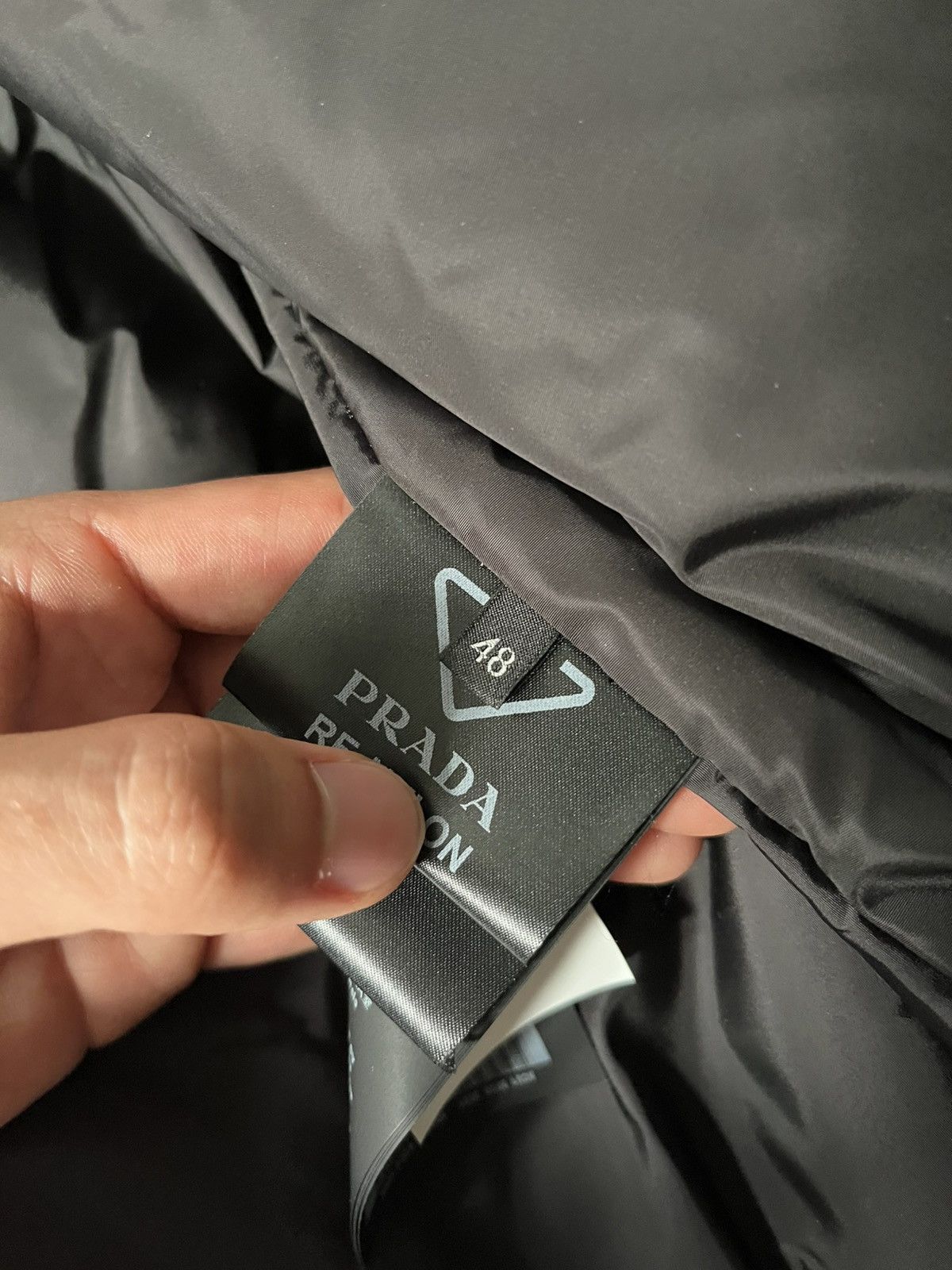 Prada Prada Re-Nylon padded bomber jacket black yellow Size US M / EU 48-50 / 2 - 11 Thumbnail