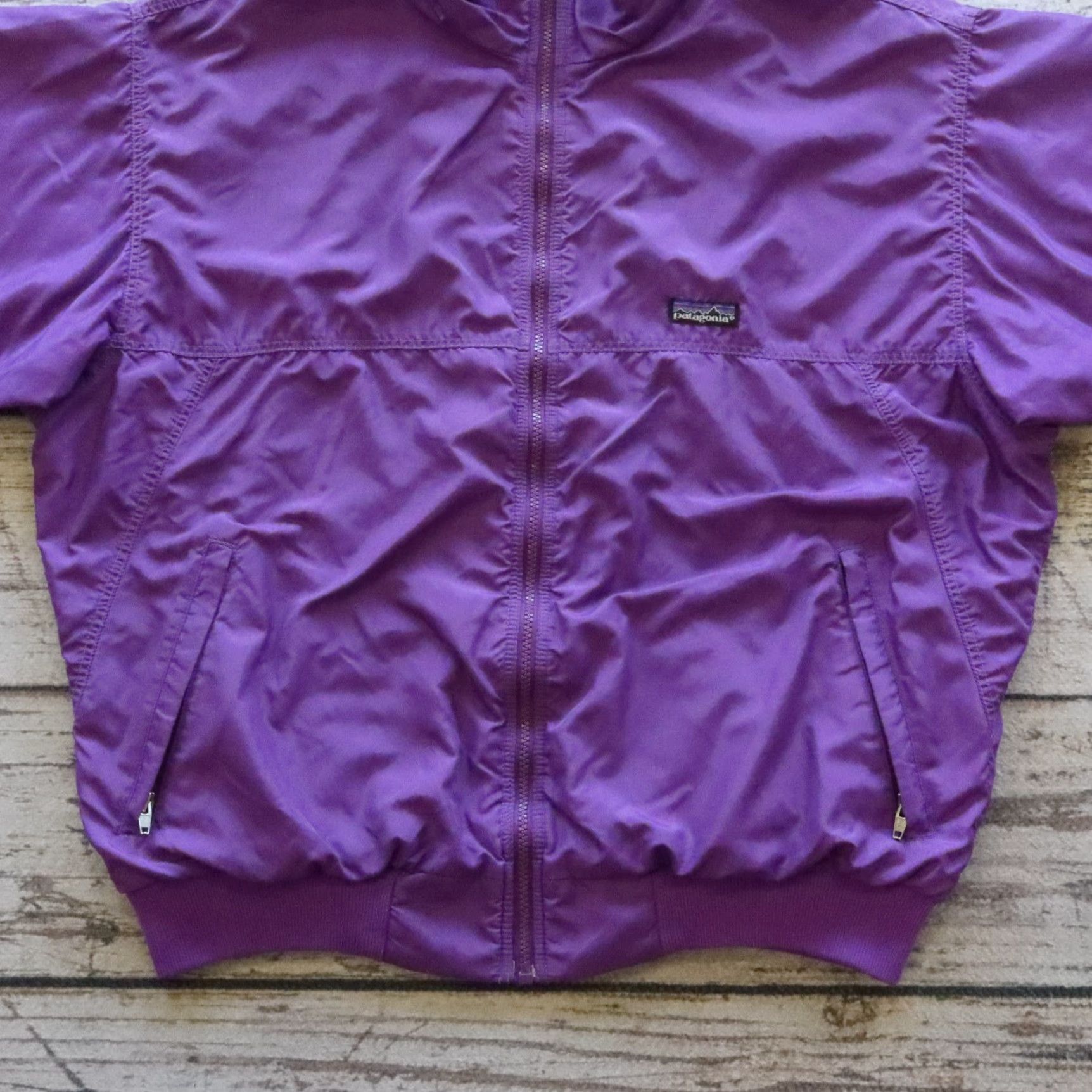 Patagonia VINTAGE Patagonia Bomber Jacket Mens L Purple Shirt Jacket Size US L / EU 52-54 / 3 - 3 Thumbnail