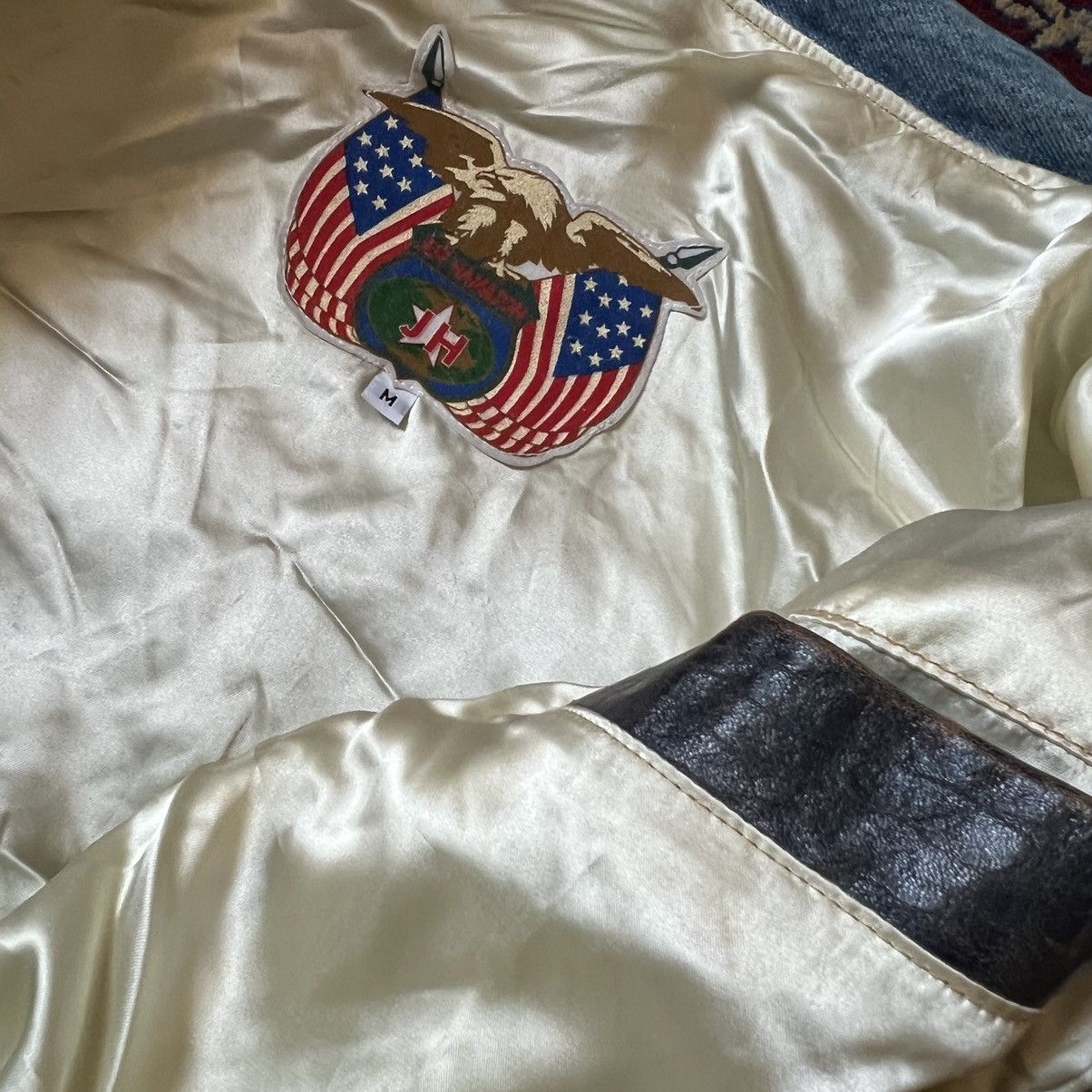 Jeff Hamilton VTG Jeff Hamilton Jeep Denim Leather Jacket Med Size US M / EU 48-50 / 2 - 5 Thumbnail