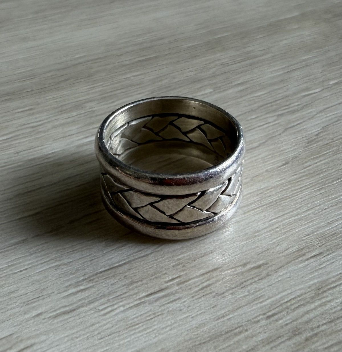 Vintage Vintage 925 Silver Woven Braided Ring Sz 7.25 Made in Mexico Size ONE SIZE - 1 Thumbnail