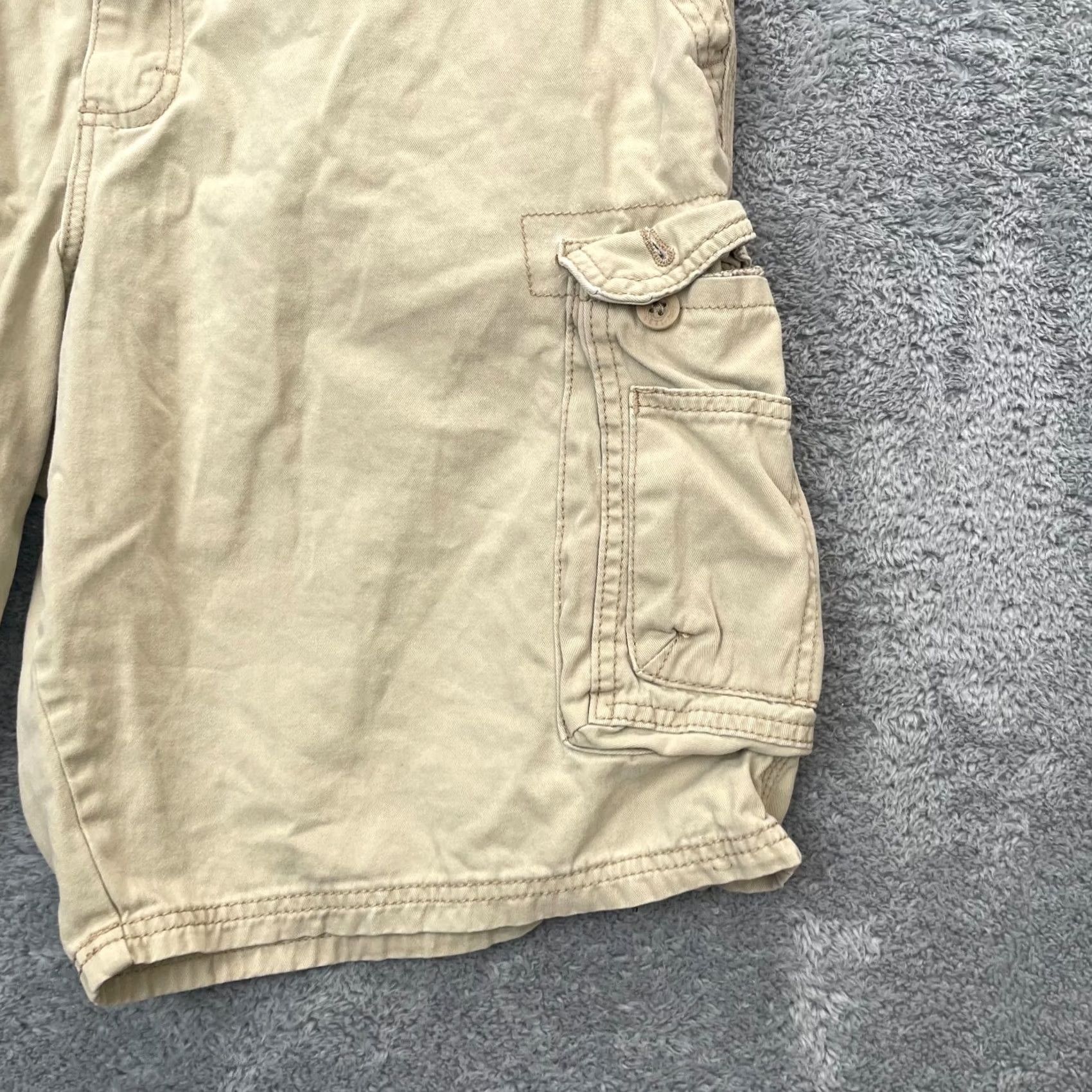 Lee Lee Cargo Shorts Mens 38 Beige y2K Hiking Camping Casual Logo Pocket Size US 38 / EU 54 - 2 Thumbnail