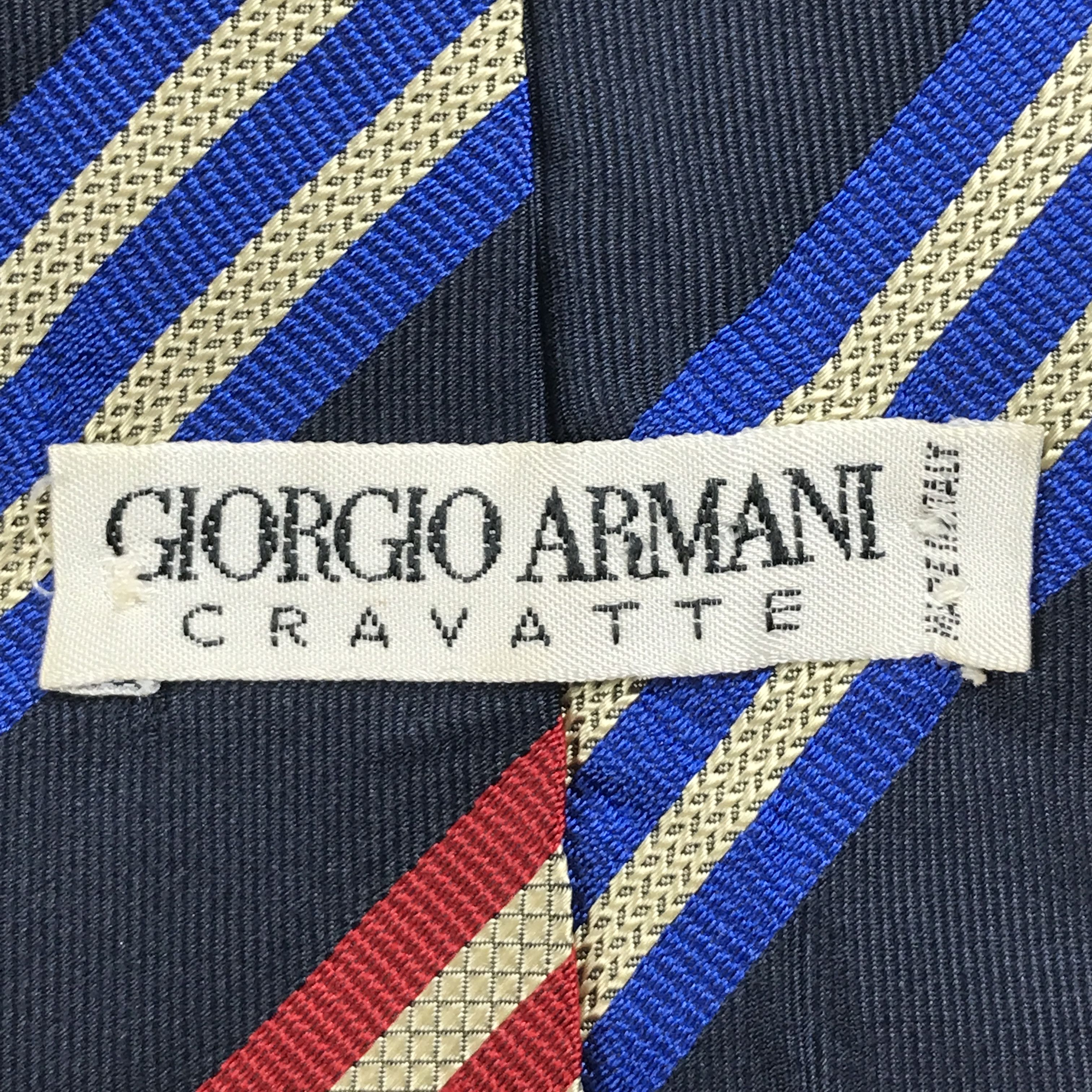 Giorgio Armani × Vintage Vintage Giorgio Armani Silk Necktie Size ONE SIZE - 8 Thumbnail