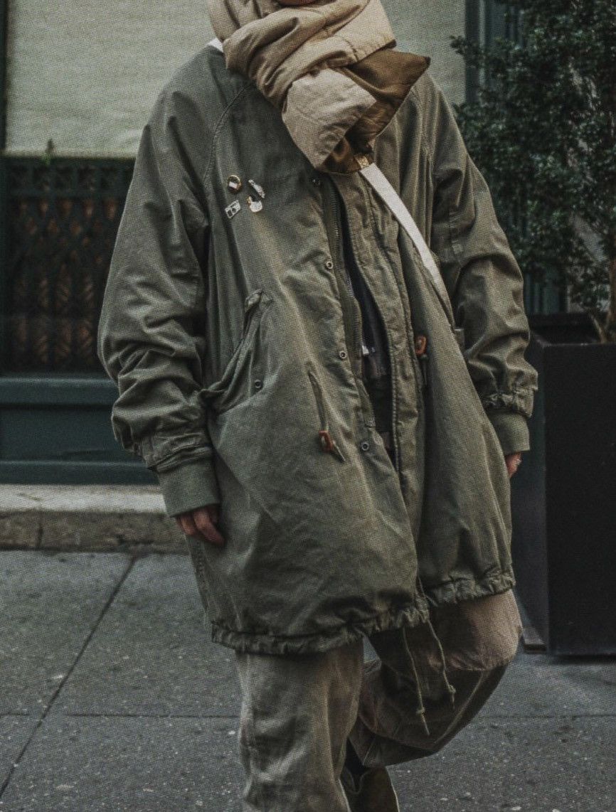 visvim SUEDE GLOVES & MIL DOWN MUFFLER