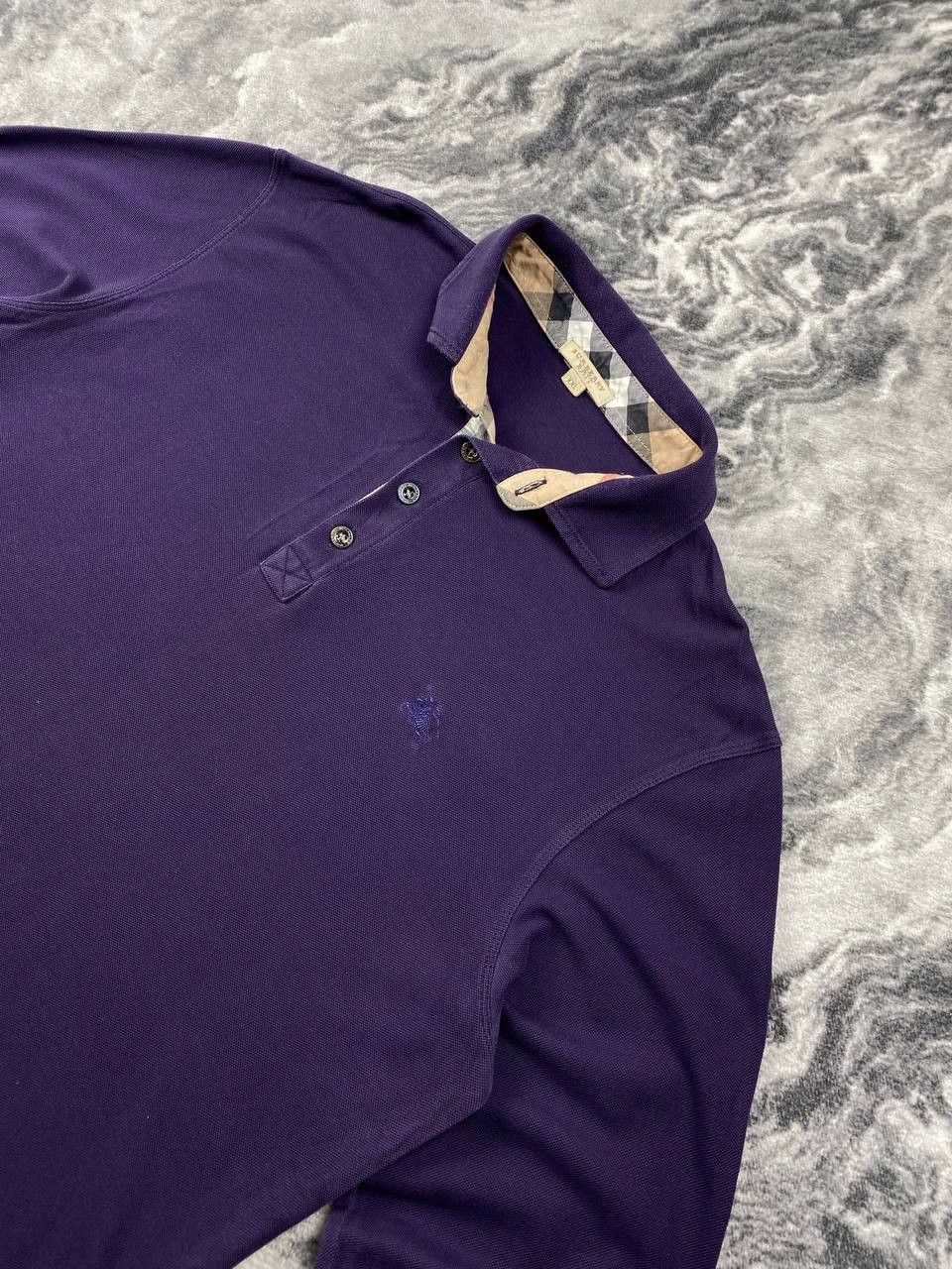 Burberry Vintage Burberry Brit Polo Nova Check Long Sleeve Men Size US XXL / EU 58 / 5 - 3 Thumbnail