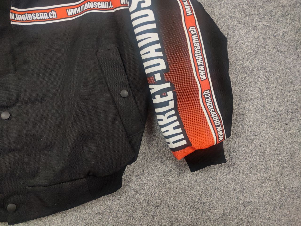 Harley Davidson Vintage Harley Davidson Racing Jacket Bomber Moto Bike Y2K Size US S / EU 44-46 / 1 - 5 Thumbnail