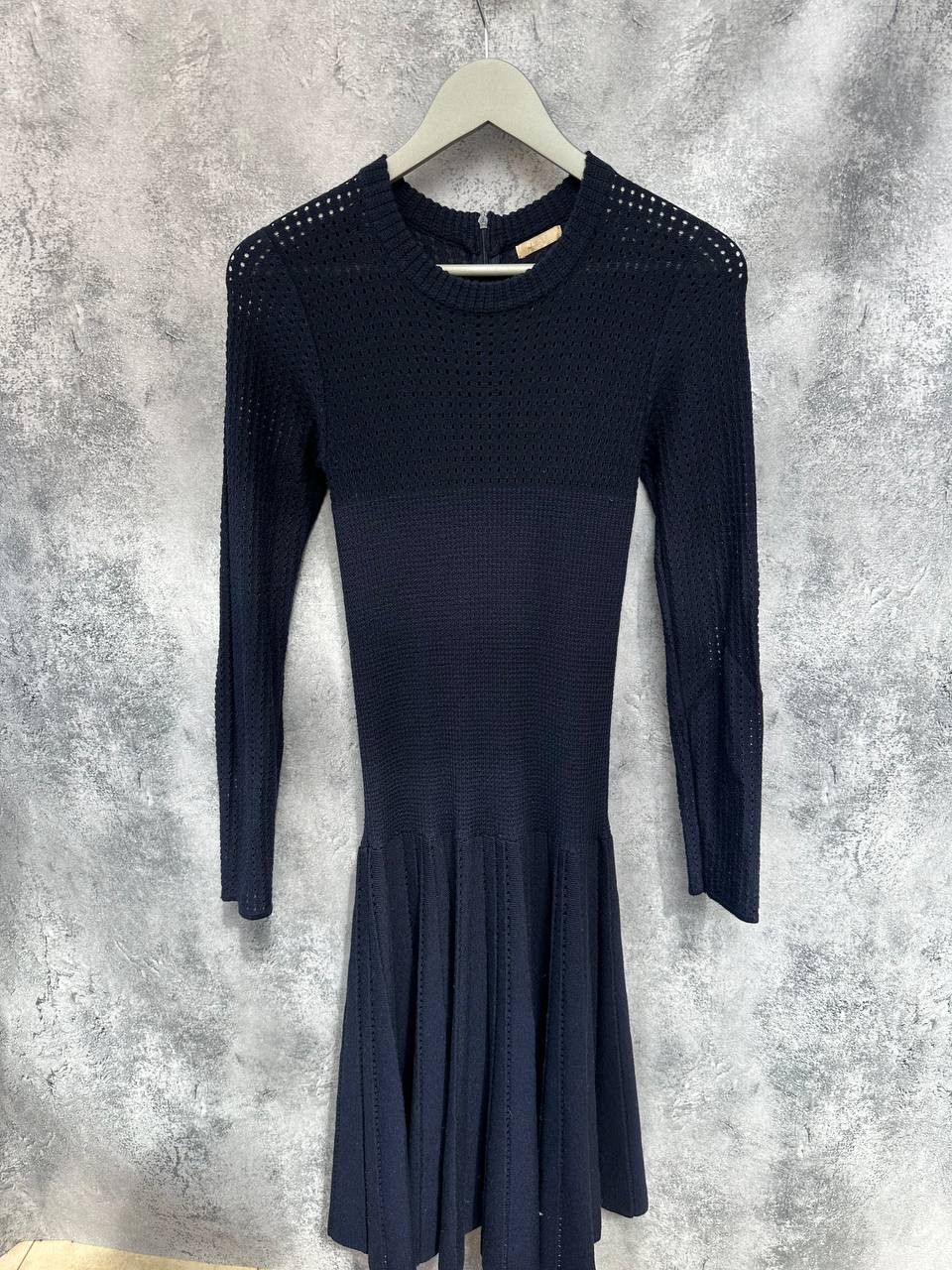 fitted lace wedding dress Alaia Fit & Flare Dress Cobalt Intarsia Knit Size 40 Sleeveless Mini N –  Celebrity Owned