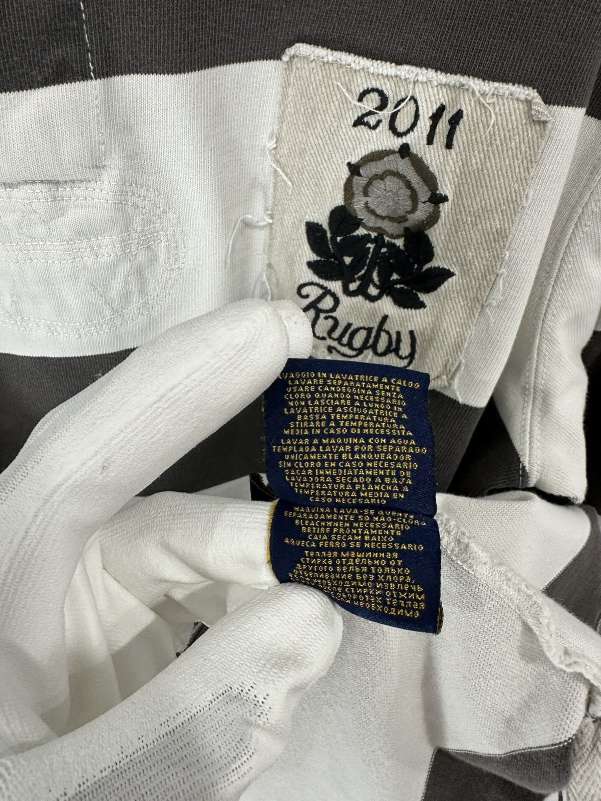 Rugby Ralph Lauren Rugby Ralph Lauren 2011 United Kingdom Rugby Charcoal Gray Size US XL / EU 56 / 4 - 8 Thumbnail