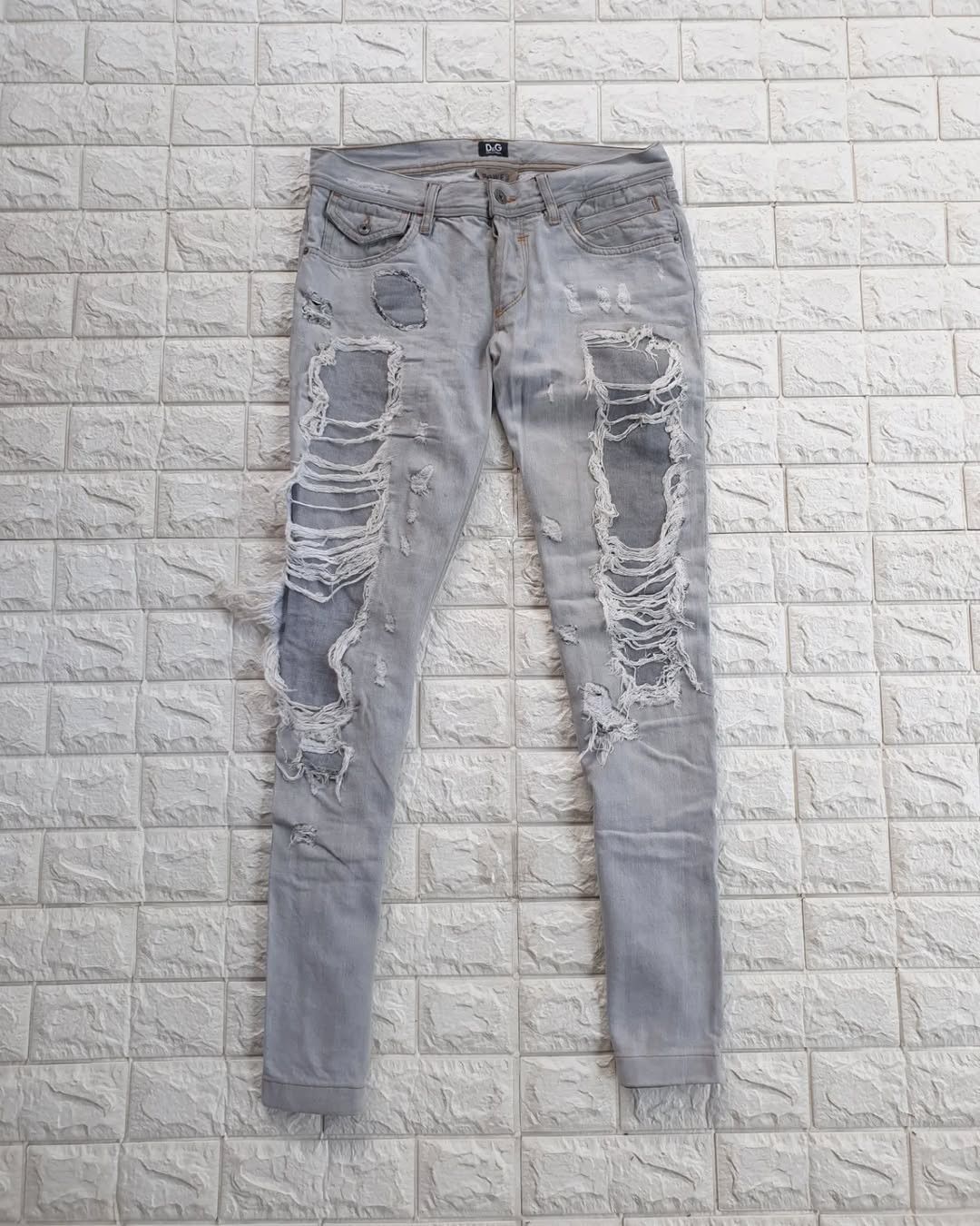 Dolce & Gabbana Dolce & Gabbana Distressed Denim Size US 31 - 1 Thumbnail