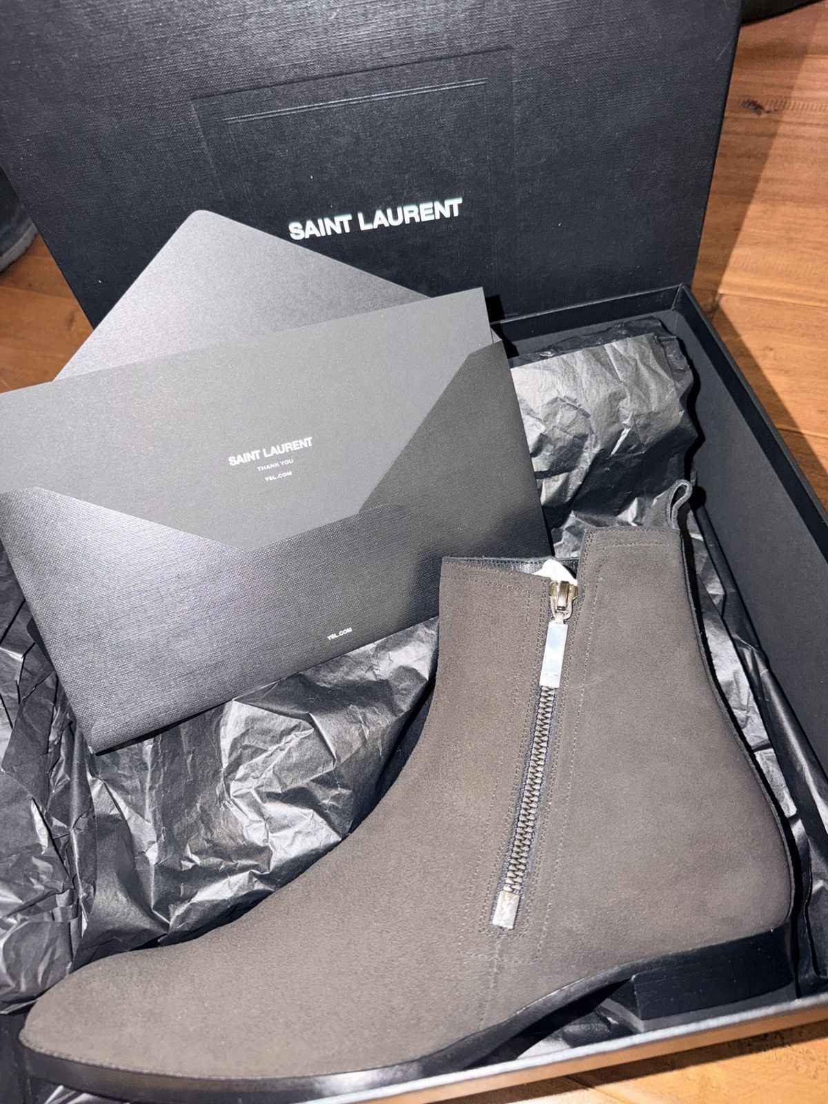 Saint Laurent Paris Saint Laurent Wyatt 60 Zip Boots | Grailed