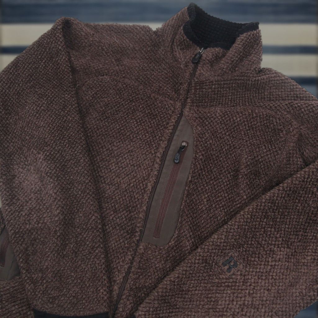 Patagonia VINTAGE Patagonia Rhythm Fleece Deep Pile Jacket Brown Womens Small XS Regular 8+/10 Size XS / US 0-2 / IT 36-38 - 1 Thumbnail
